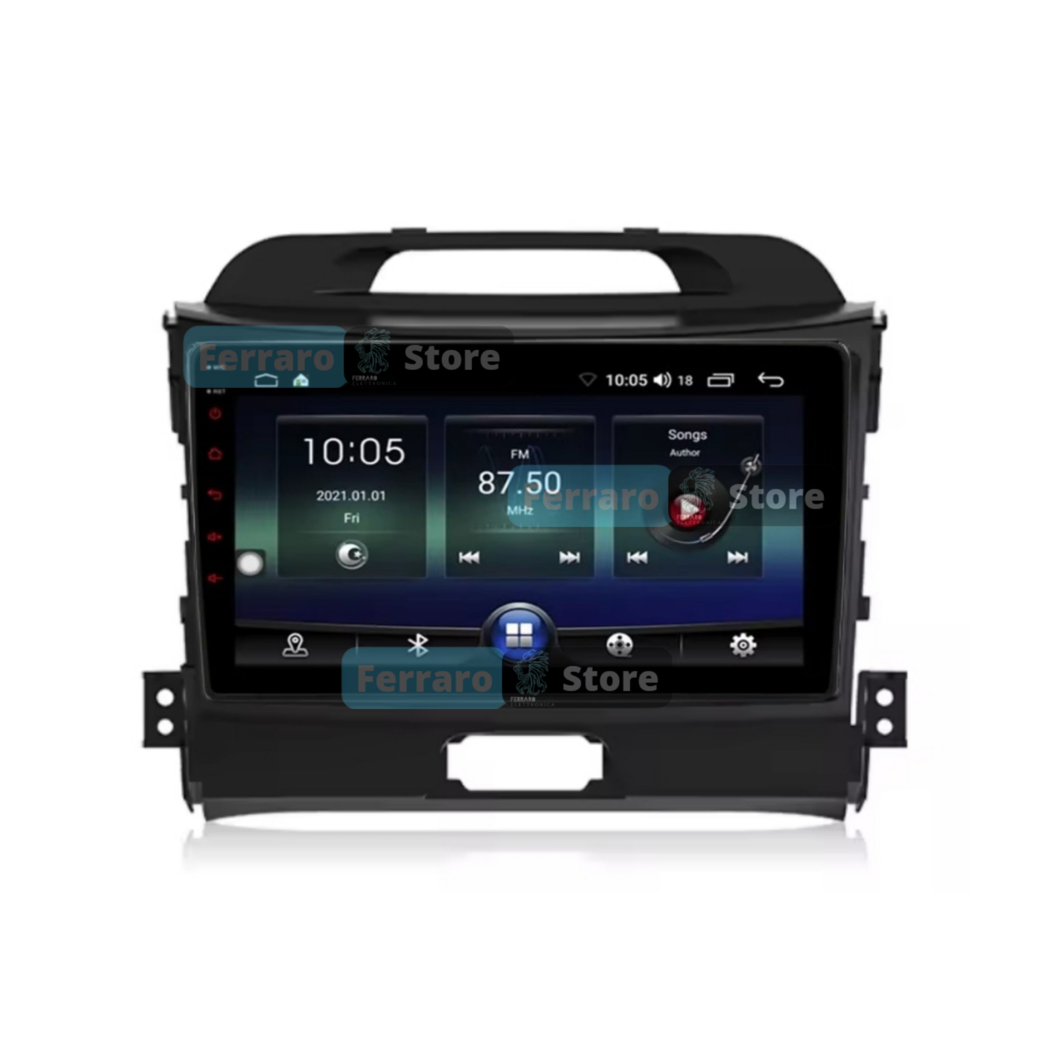 Autoradio per Kia Sportage 3 9" | 2010-2016 | Android | Bluetooth | CarPlay | Android Auto | 2GB/4GB/6GB/8GB Ram