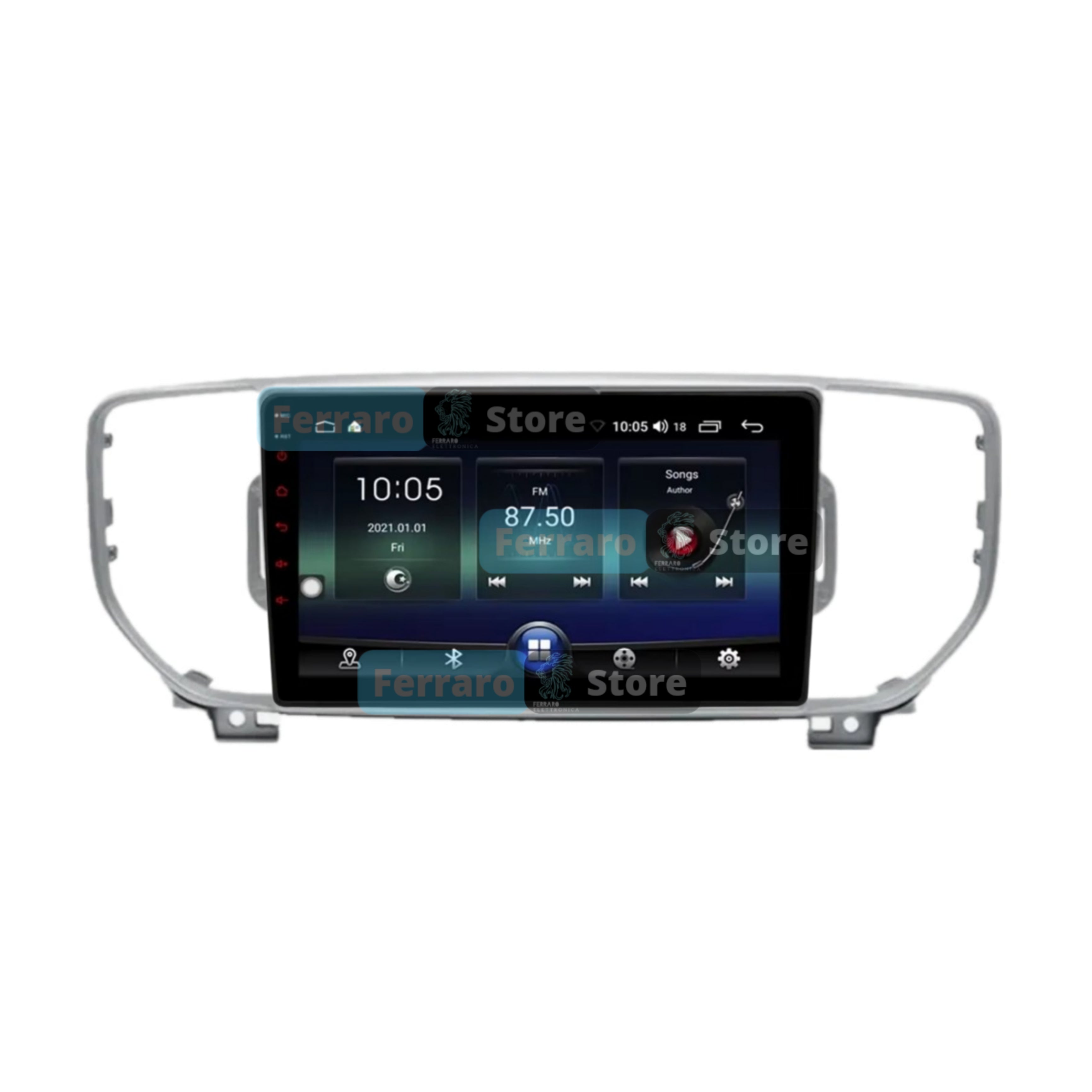 Autoradio per Kia Sportage 4 9" | 2016-2018 | Android | Bluetooth | CarPlay | Android Auto | 2GB/4GB/6GB/8GB Ram