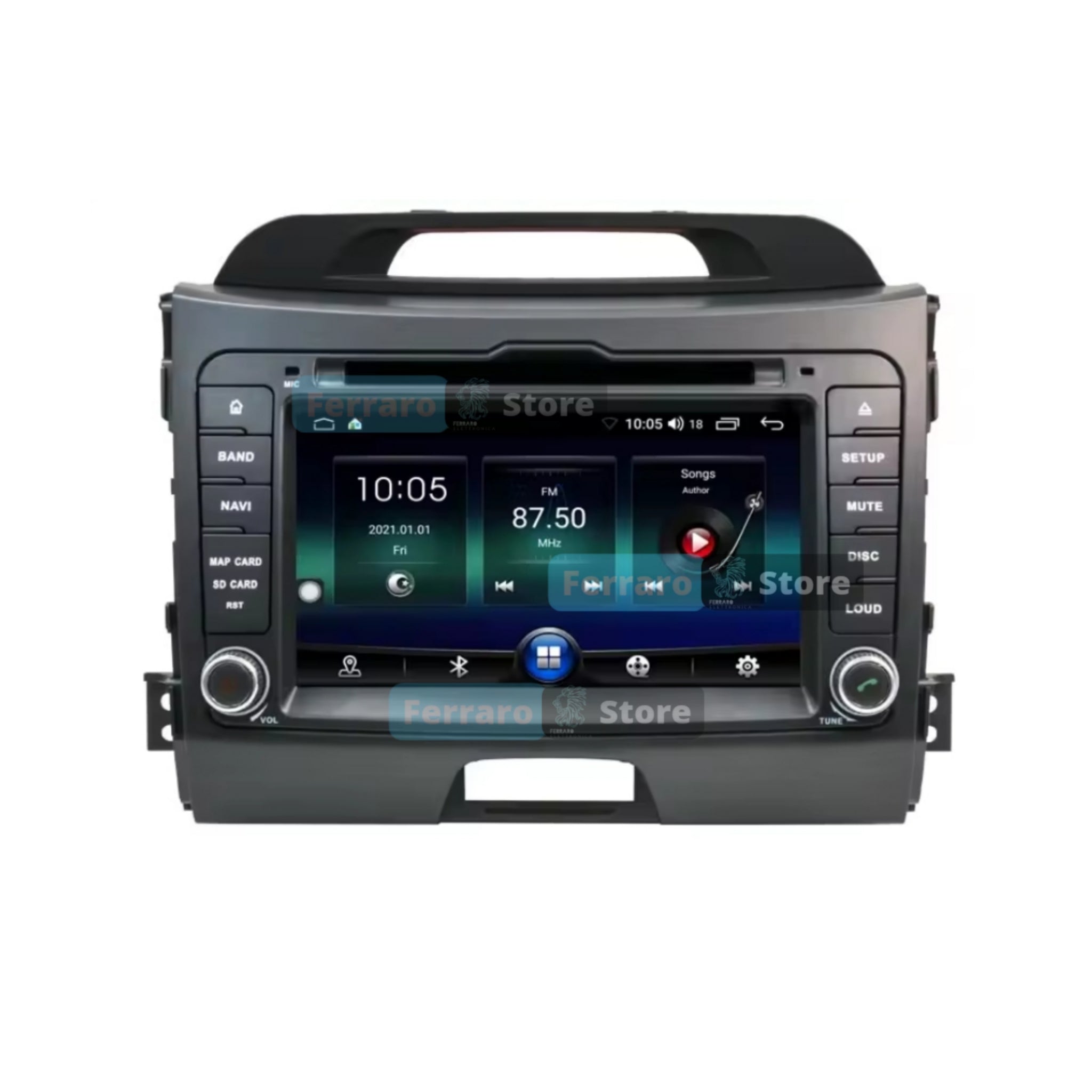 Autoradio per Kia Sportage 3 7" | 2010-2018 | Android | Bluetooth | CarPlay | Android Auto | 4GB/8GB Ram