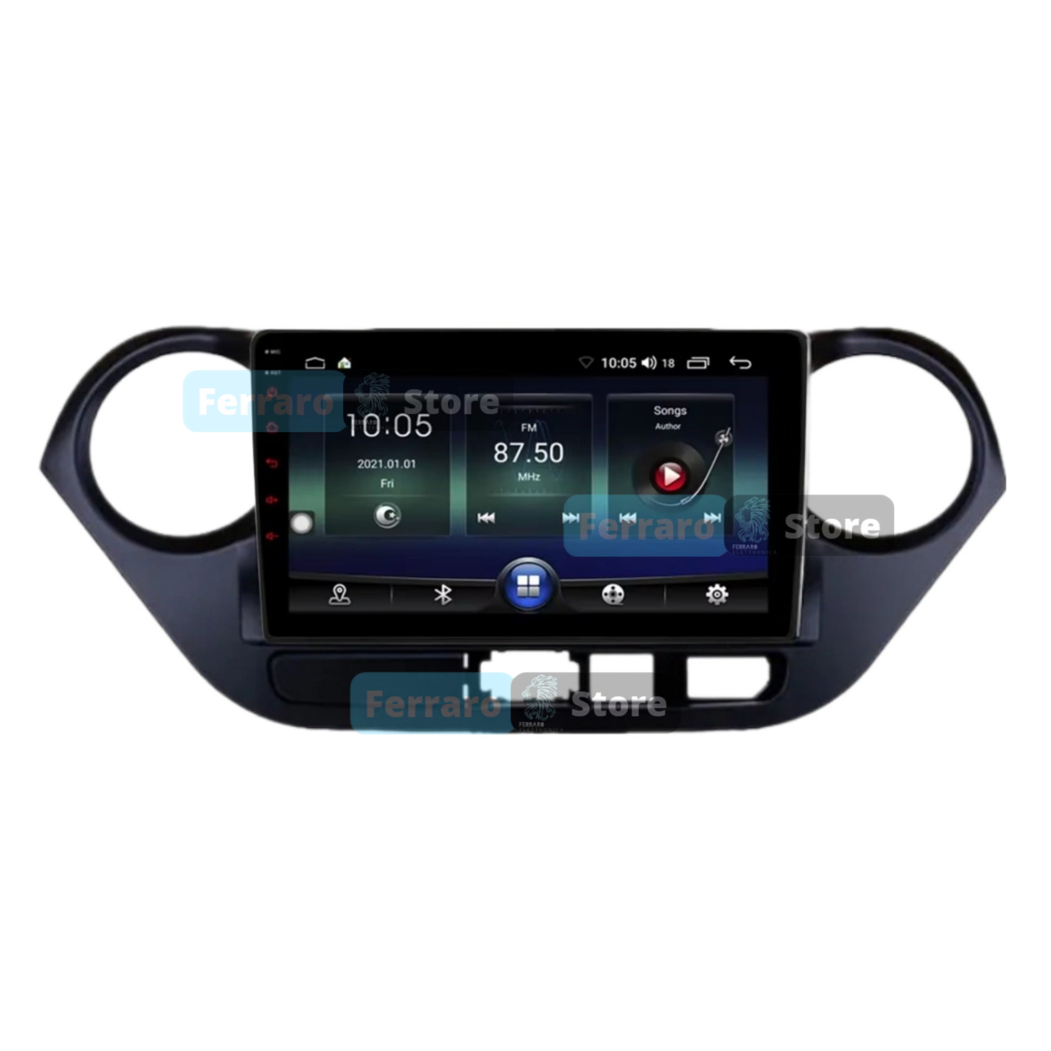 Autoradio per Hyundai Grand i10 9" | 2013-2016 | Android | Bluetooth | CarPlay | Android Auto | 2GB/4GB/6GB/8GB Ram