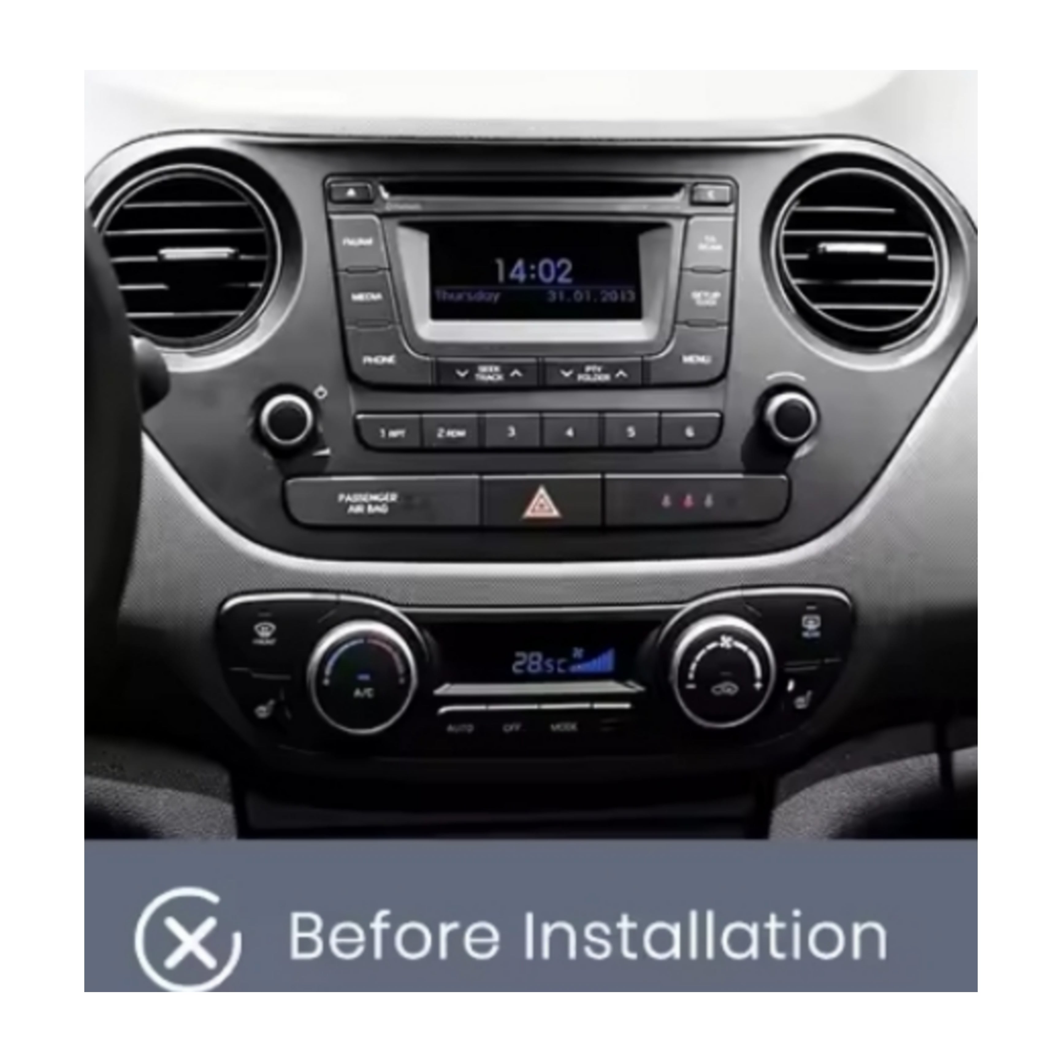 Autoradio per Hyundai Grand i10 7" | 2013-2016 | Android | Bluetooth | CarPlay | Android Auto | 2GB/4GB/6GB/8GB Ram