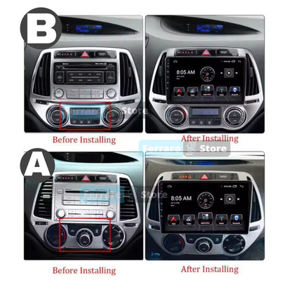 Autoradio per Hyundai i20 9" | 2012-2014 | Android | Bluetooth | CarPlay | Android Auto | 2GB/4GB/6GB/8GB Ram