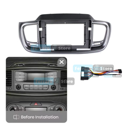 Kit Montaggio Autoradio 10.1"Pollici Kia Sorento 3 | 2014-2017 | Mascherina |  Cablaggio | per Autoradio Android