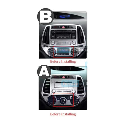 Kit Montaggio Autoradio 9"Pollici Hyundai i20 | 2012-2014 | Mascherina | Cablaggio | per Autoradio Android
