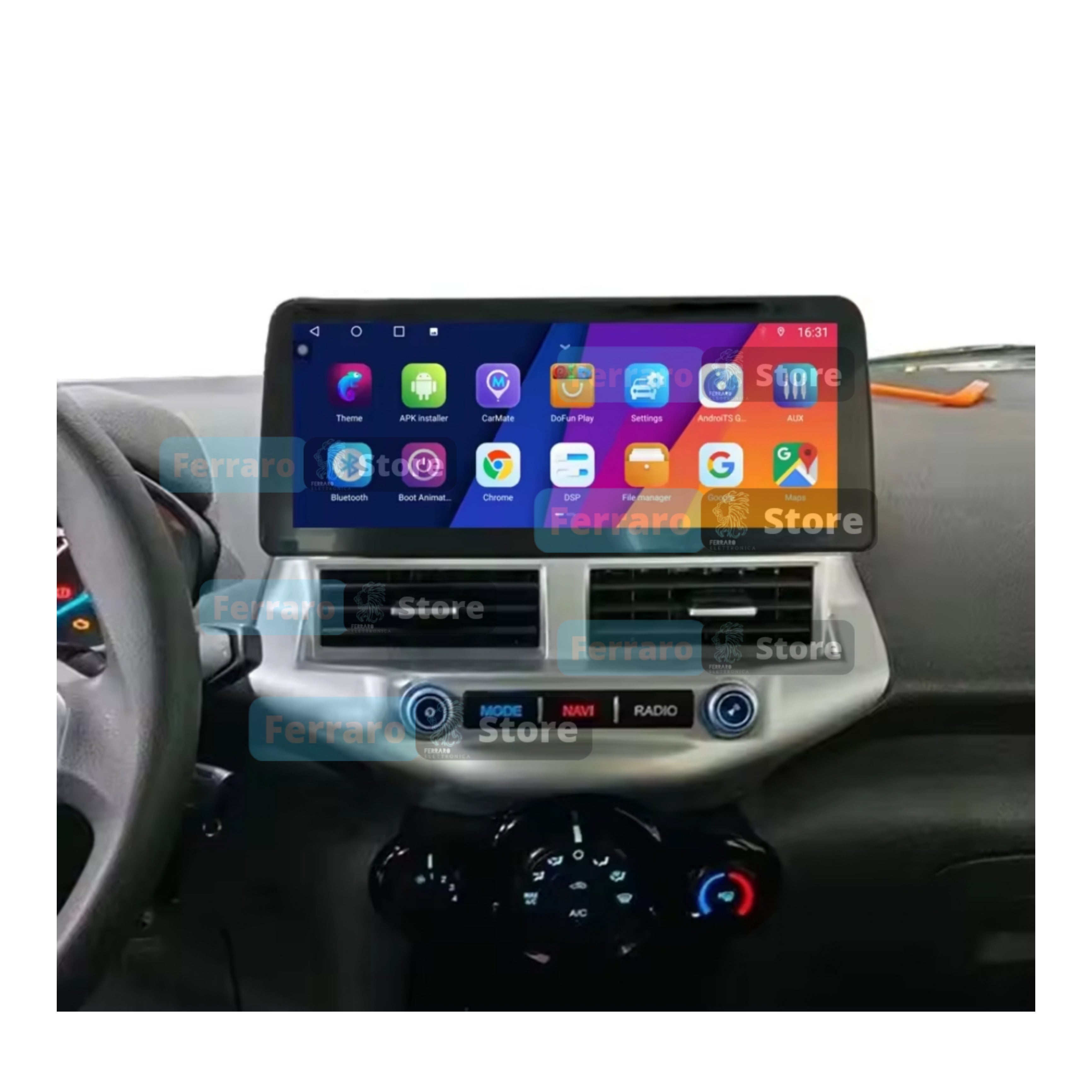 Autoradio per Ford Ecosport 12.3" | 2013-2017 | Android | Bluetooth | CarPlay | Android Auto | 4GB/8GB Ram