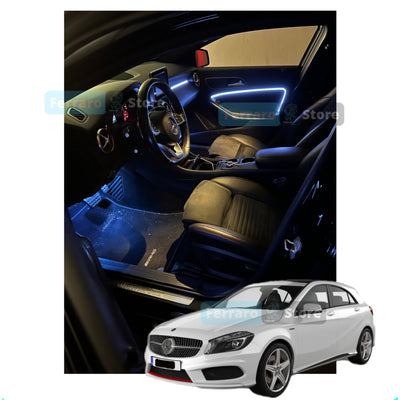 Ambient Light per Mercedes Classe A w176, Universale, Luci Ambiente con Comando da App, RGB Led, Led Dinamico