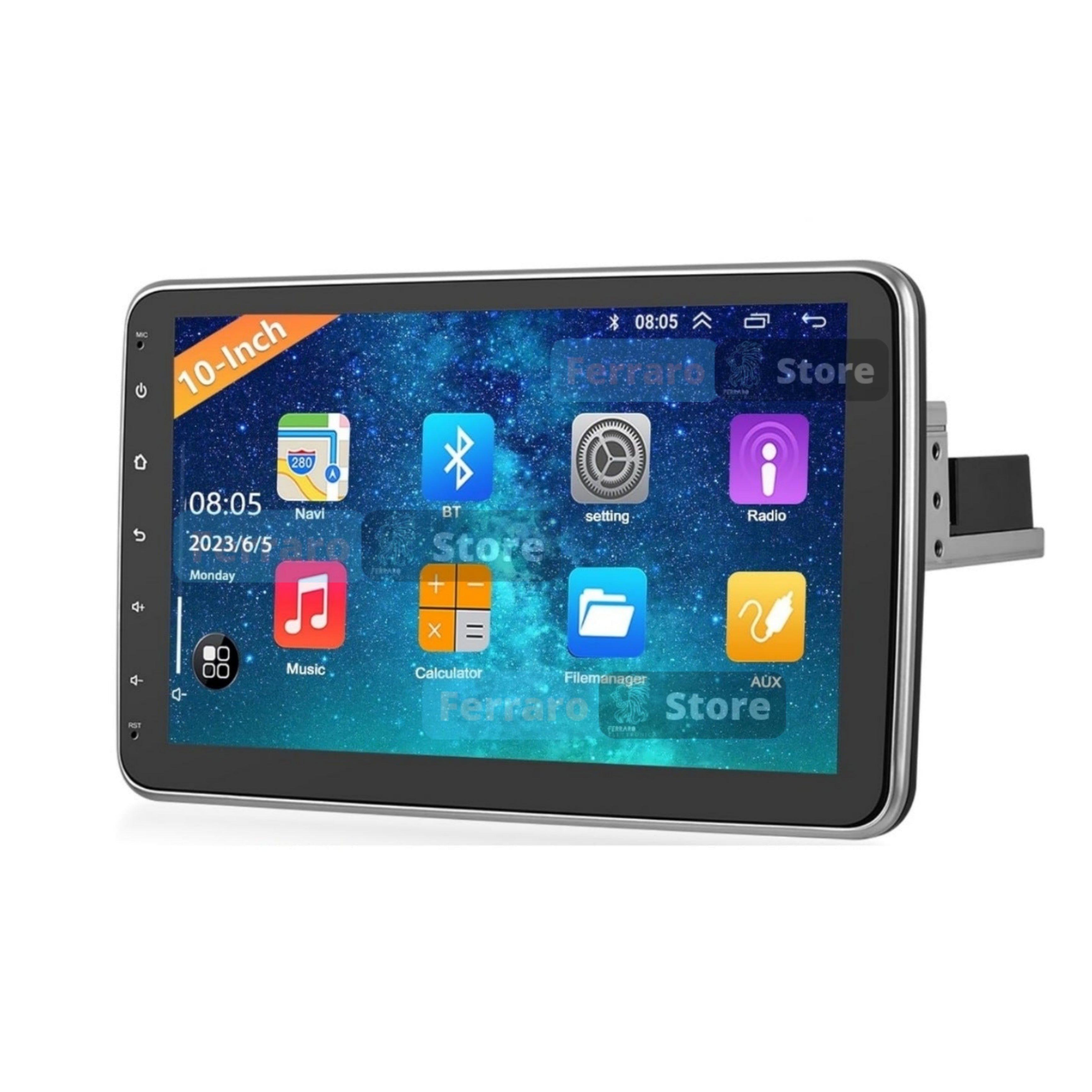 Autoradio Universale Estraibile | 1Din 10"Pollici | Android | Bluetooth | CarPlay | Android Auto | 2GB/6GB/8GB Ram