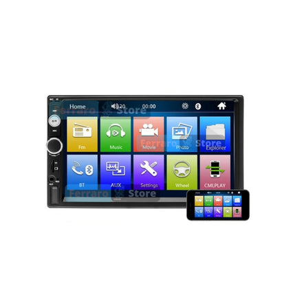 Universal Car Radio [FIXED] - 2Din 7"Inch, USB, AUX, Bluetooth, Mirror Link Android and IOS