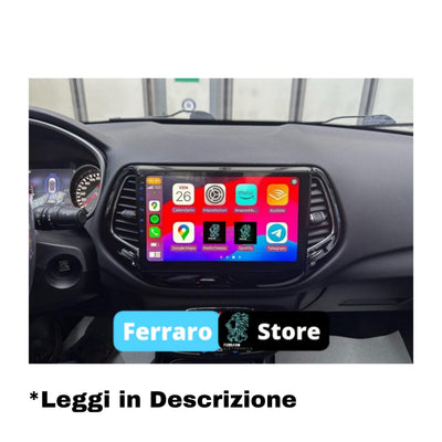 Autoradio Ferraro Universale Fisso (Android) 2Din 10.1"Pollici, Bluetooth, CarPlay e Android Auto, 2GB/4GB/8GB Ram
