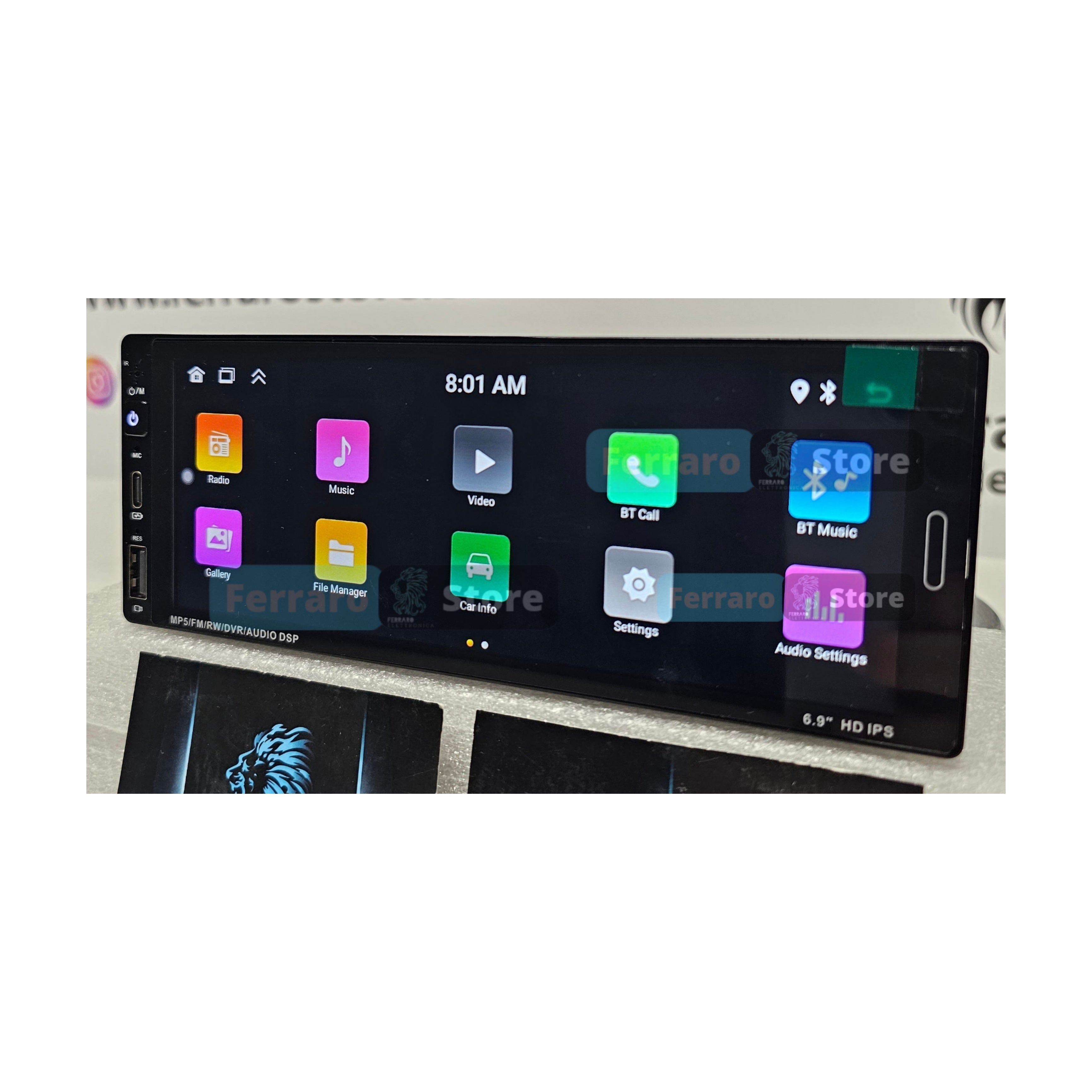 Universal Car Radio [FIXED] - 2/32GB, 1Din 6.9"Inch, Android, CarPlay &amp; Android Auto, Bluetooth, Radio, GPS, Wifi, Youtube, PlayStore