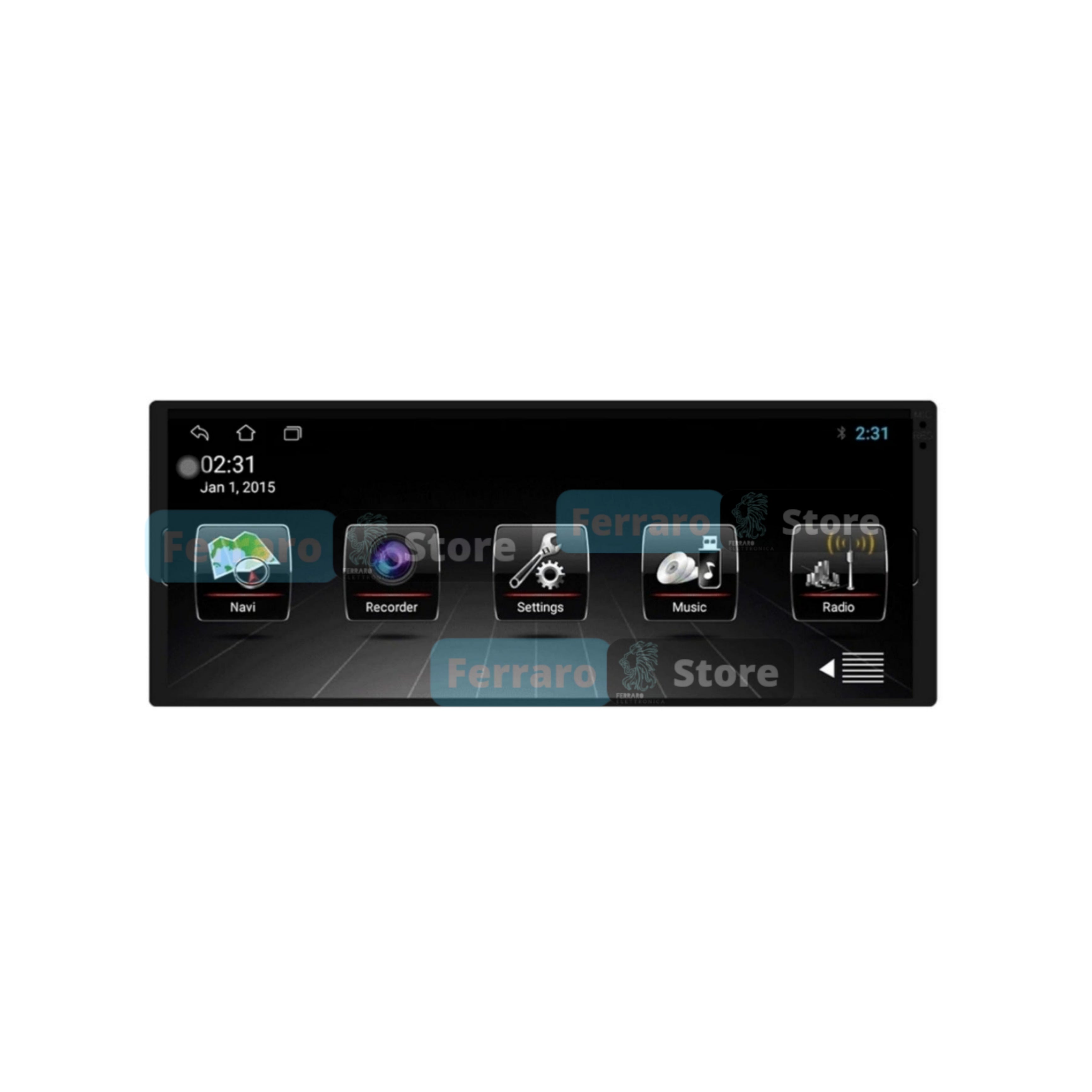 Autoradio Universale Fisso |  1Din 6.9" | Android | Bluetooth | Radio | Touchscreen | 2/32GB Ram