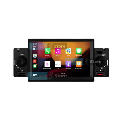 Universal Car Radio [FIXED] - 1Din, 5" Inch Screen, Bluetooth, Radio, USB, CarPlay &amp; Android Auto Wired