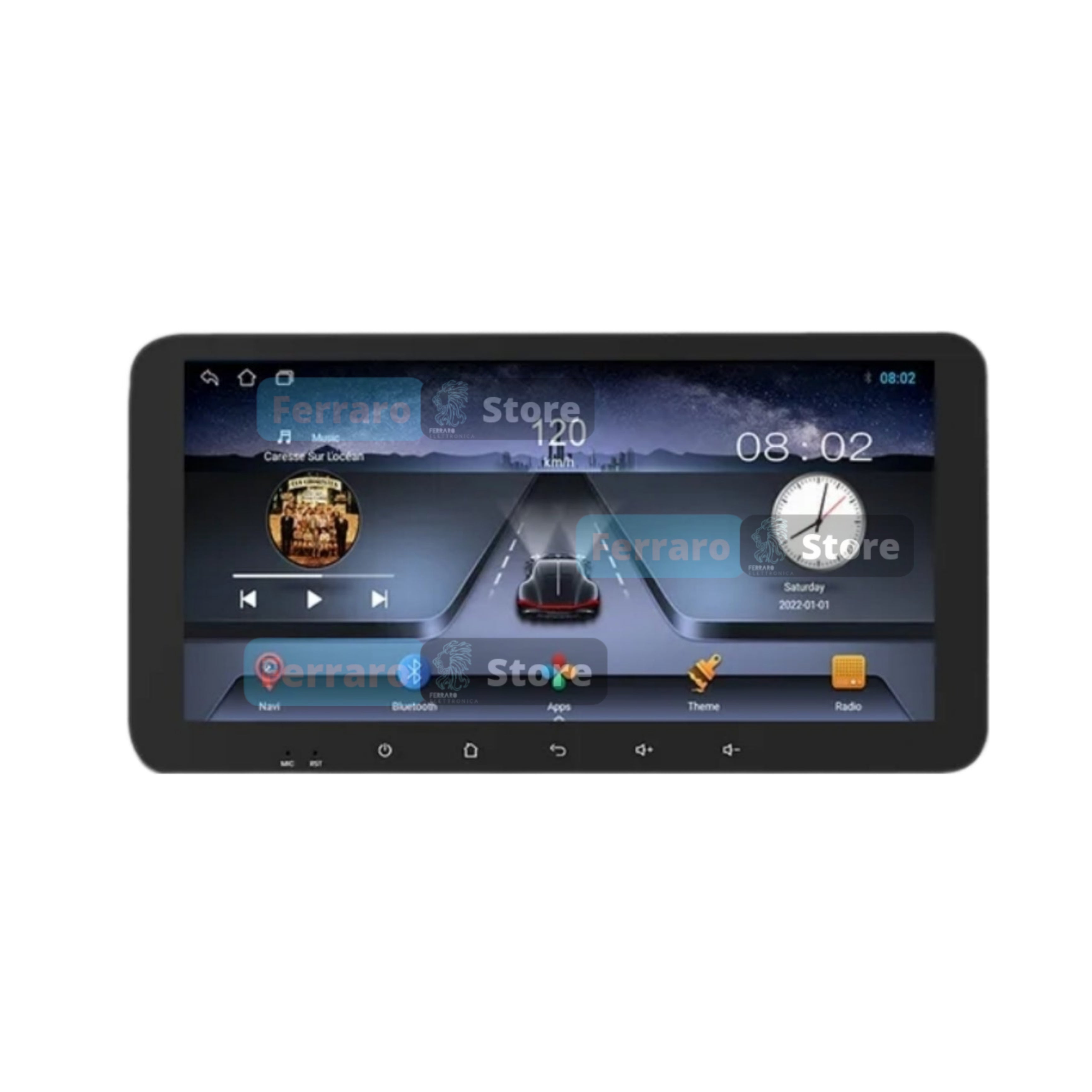 Autoradio Universale Fisso | 2Din 10.35"Pollici | Android | Bluetooth | CarPlay | Android Auto | 2/32GB Ram