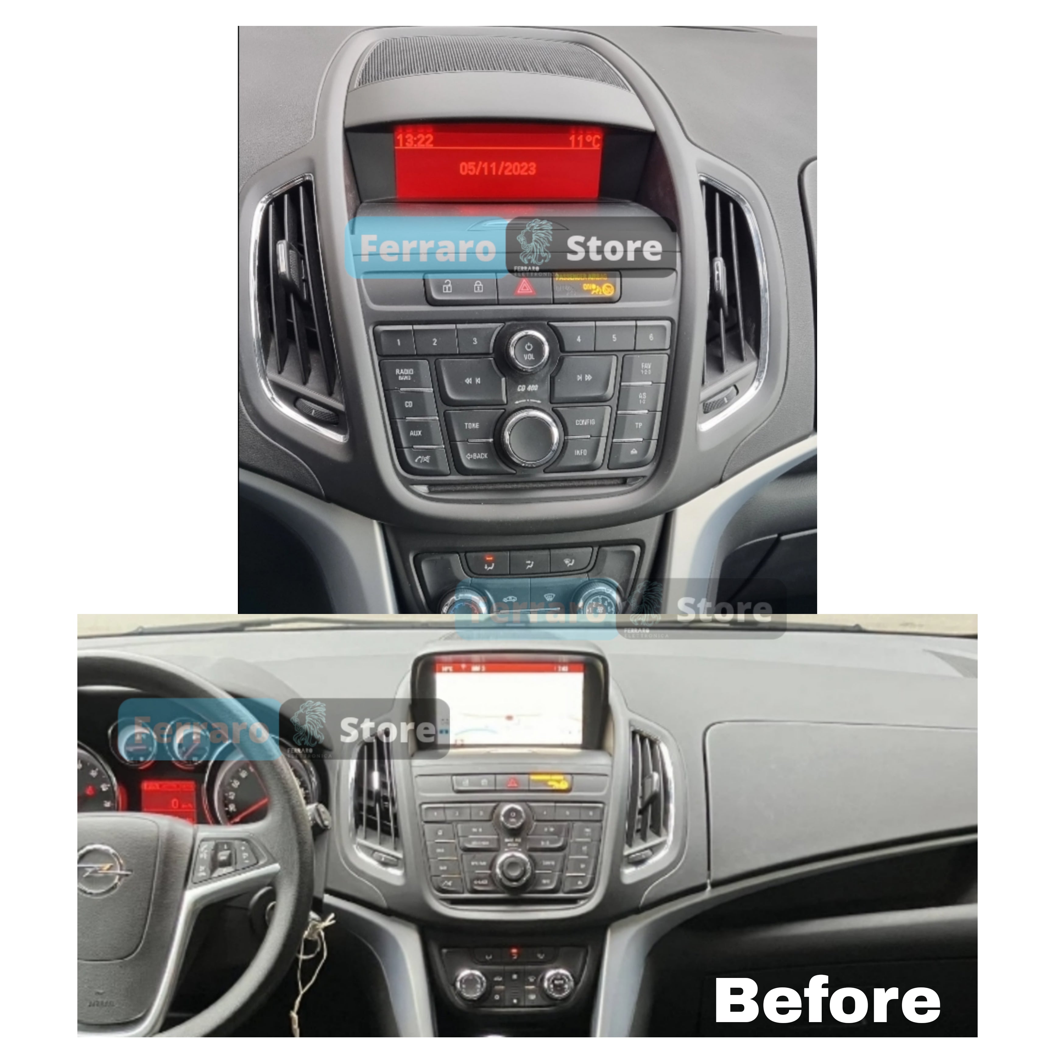 Autoradio per Opel Zafira C 12.3" | 2011-2016 | Android | Bluetooth | CarPlay | Android Auto | 4/64GB Ram