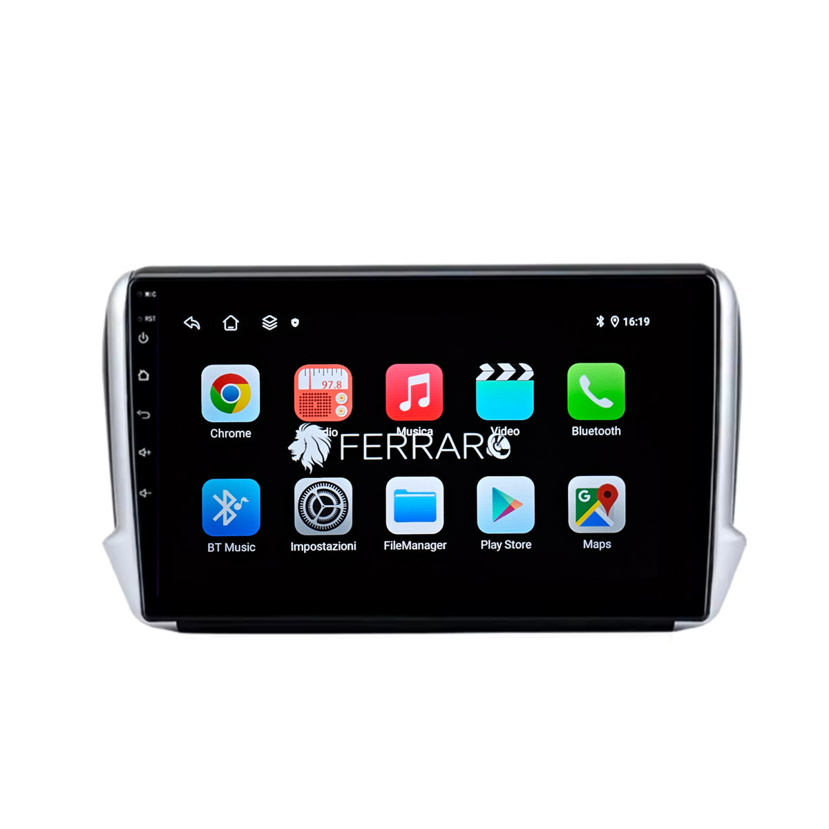 Autoradio Android 2G+64G Peugeot 208/2008 2012-2018 - Carplay Sans Fil Écran 10 Pouces GPS Bluetooth