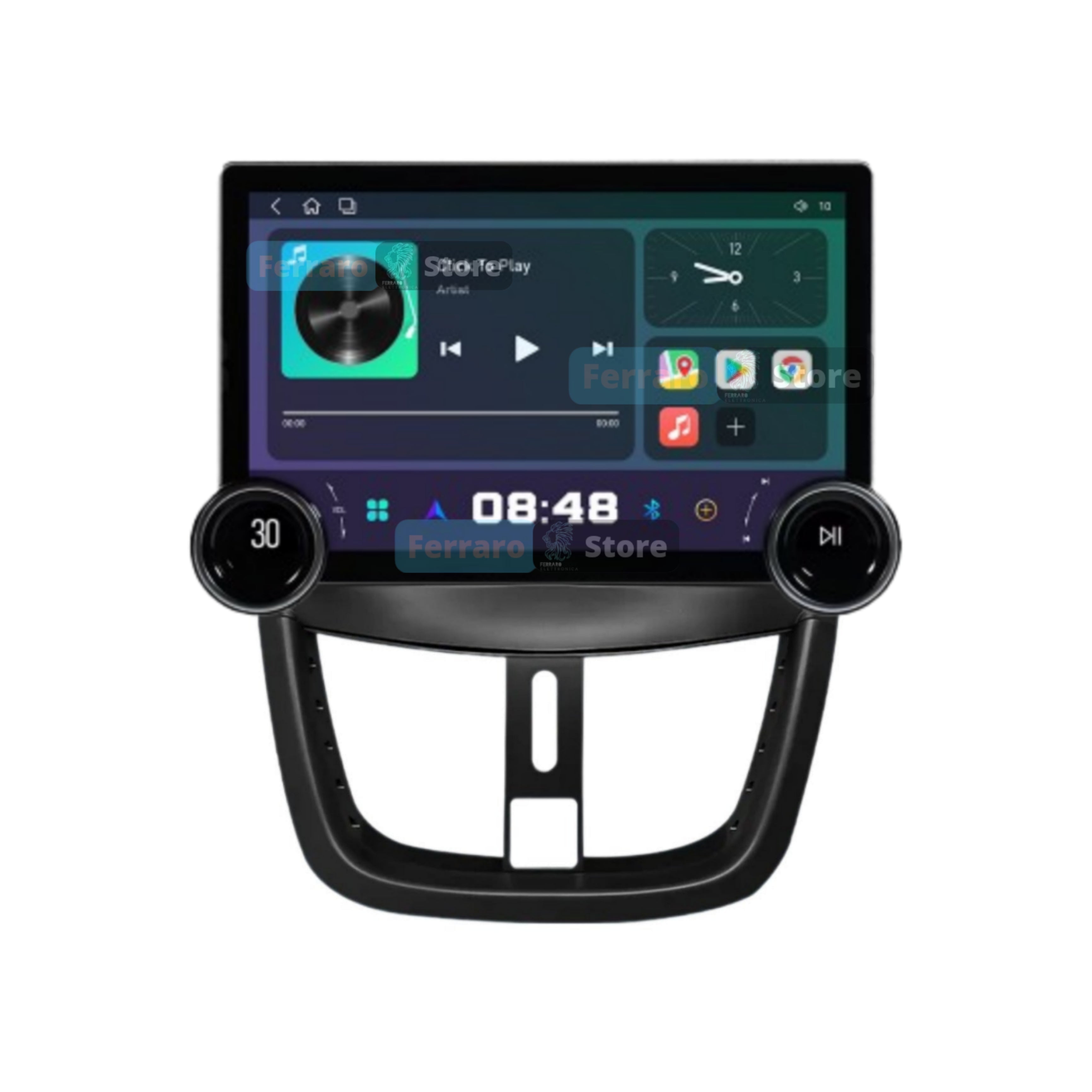 Autoradio per Peugeot 207/207cc 11.8" 2K | 2006-2015 | Android | Bluetooth | CarPlay | Android Auto | 4/64GB Ram