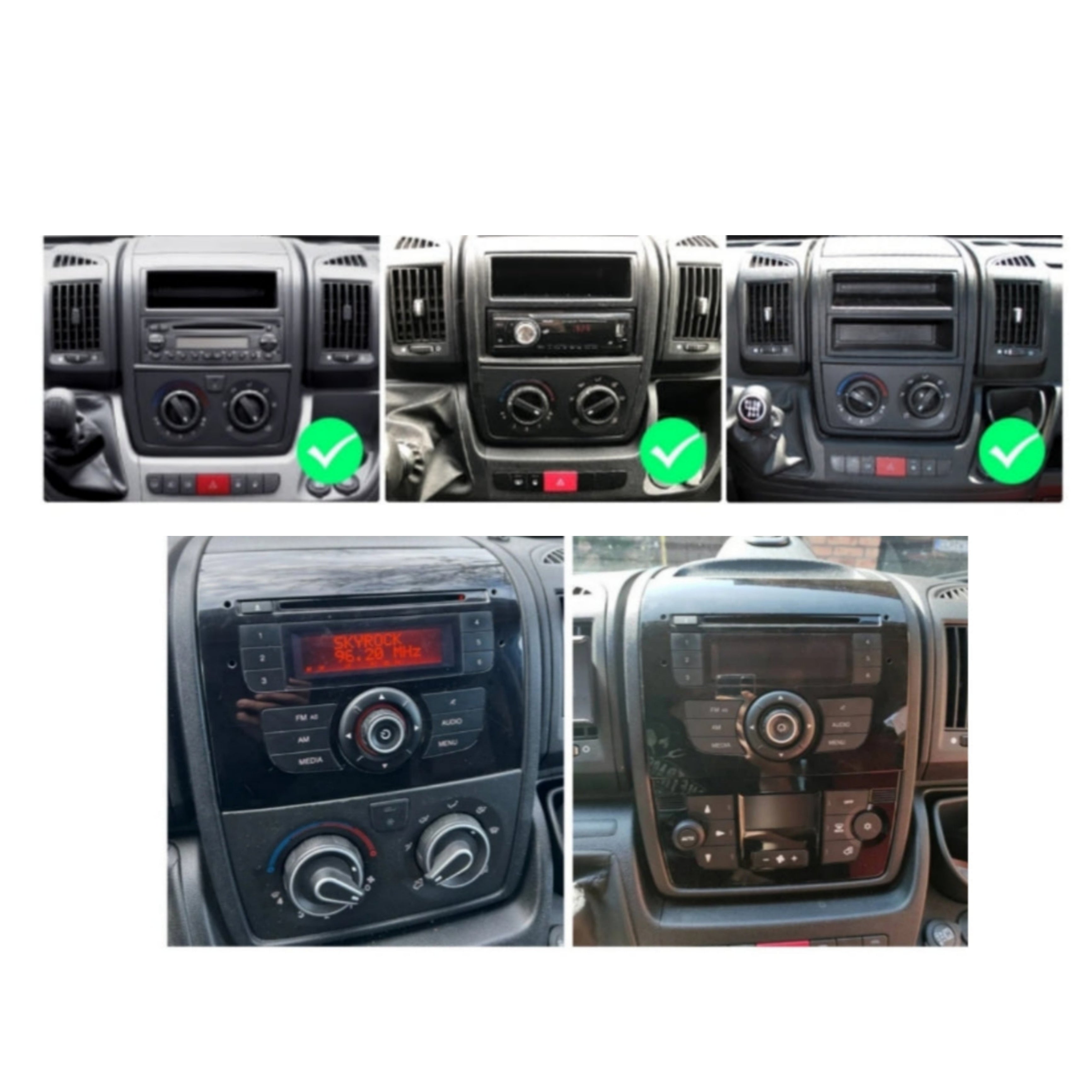 Autoradio per Peugeot Boxer | Citroen Jumper | Fiat Ducato 5" | 2006-2022 | Bluetooth | Radio | USB | Navigatore | CarPlay e Android Auto Cablato