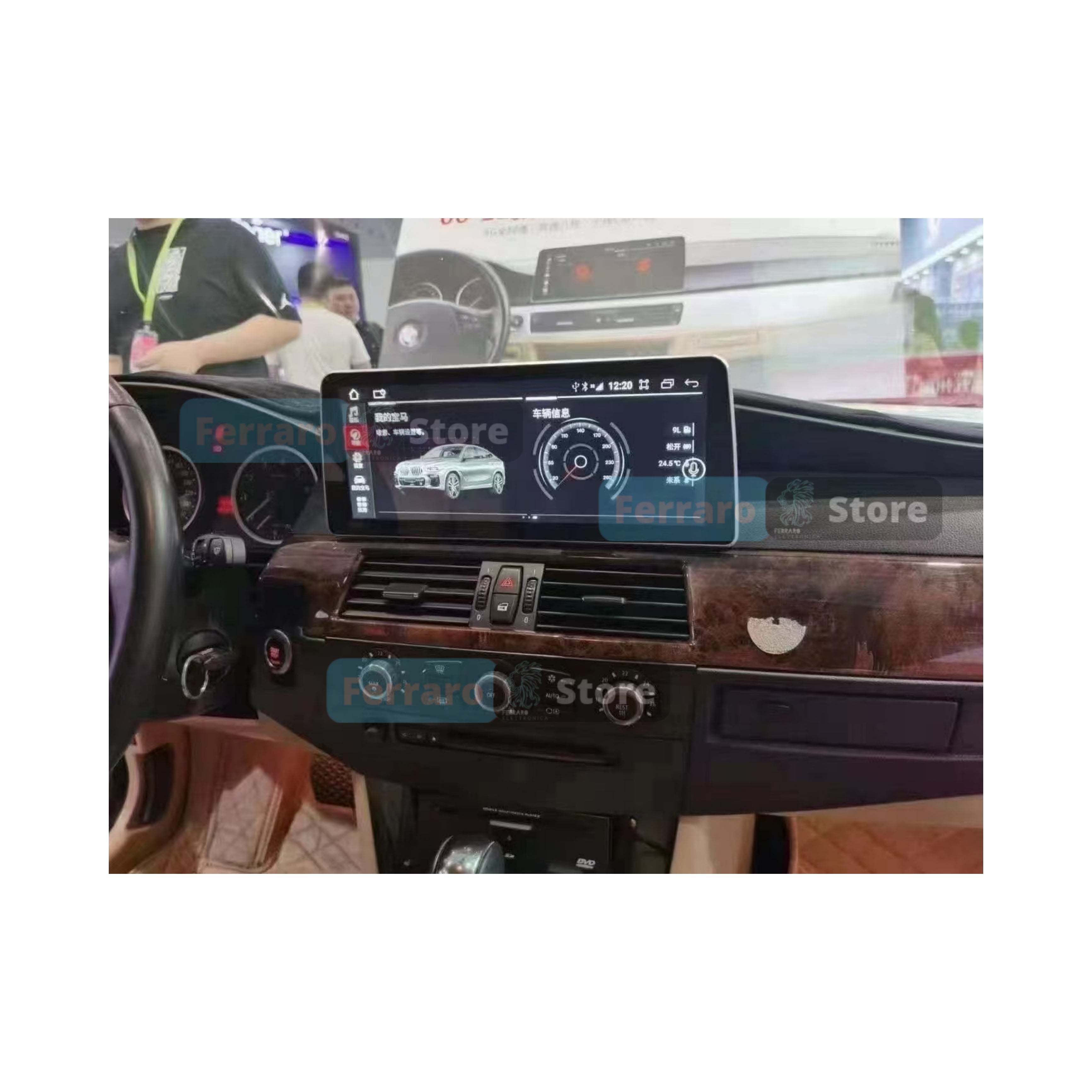 Autoradio per BMW Serie 3 E90 | Serie 5 E60 12.3" | 2006-2010 | Android | Bluetooth | CarPlay | Android Auto | 4GB/8GB Ram