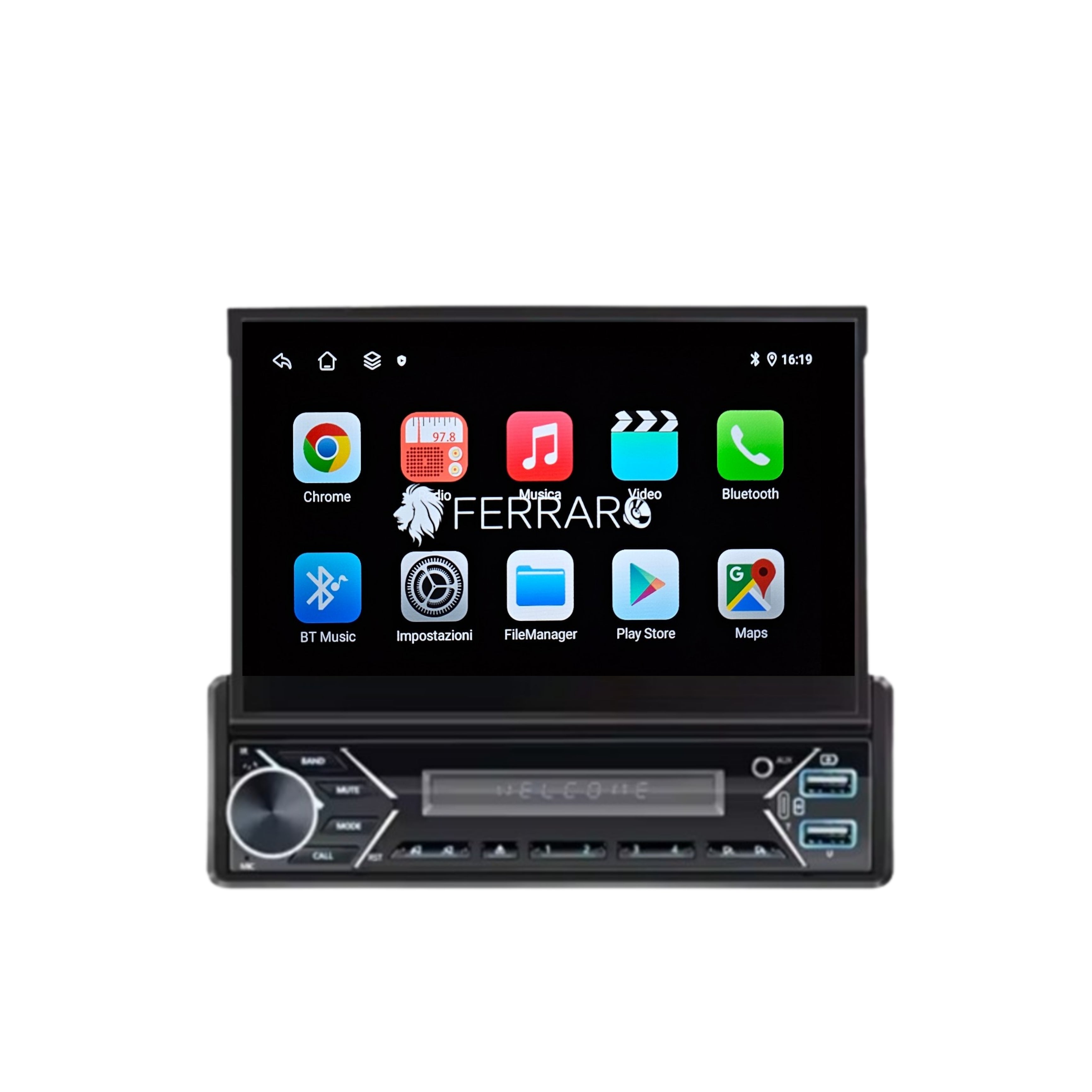 Autoradio per Citroen C2 7" | 2003-2009 | Android | Motorizzato | Bluetooth | CarPlay | Android Auto | 1GB/2GB Ram