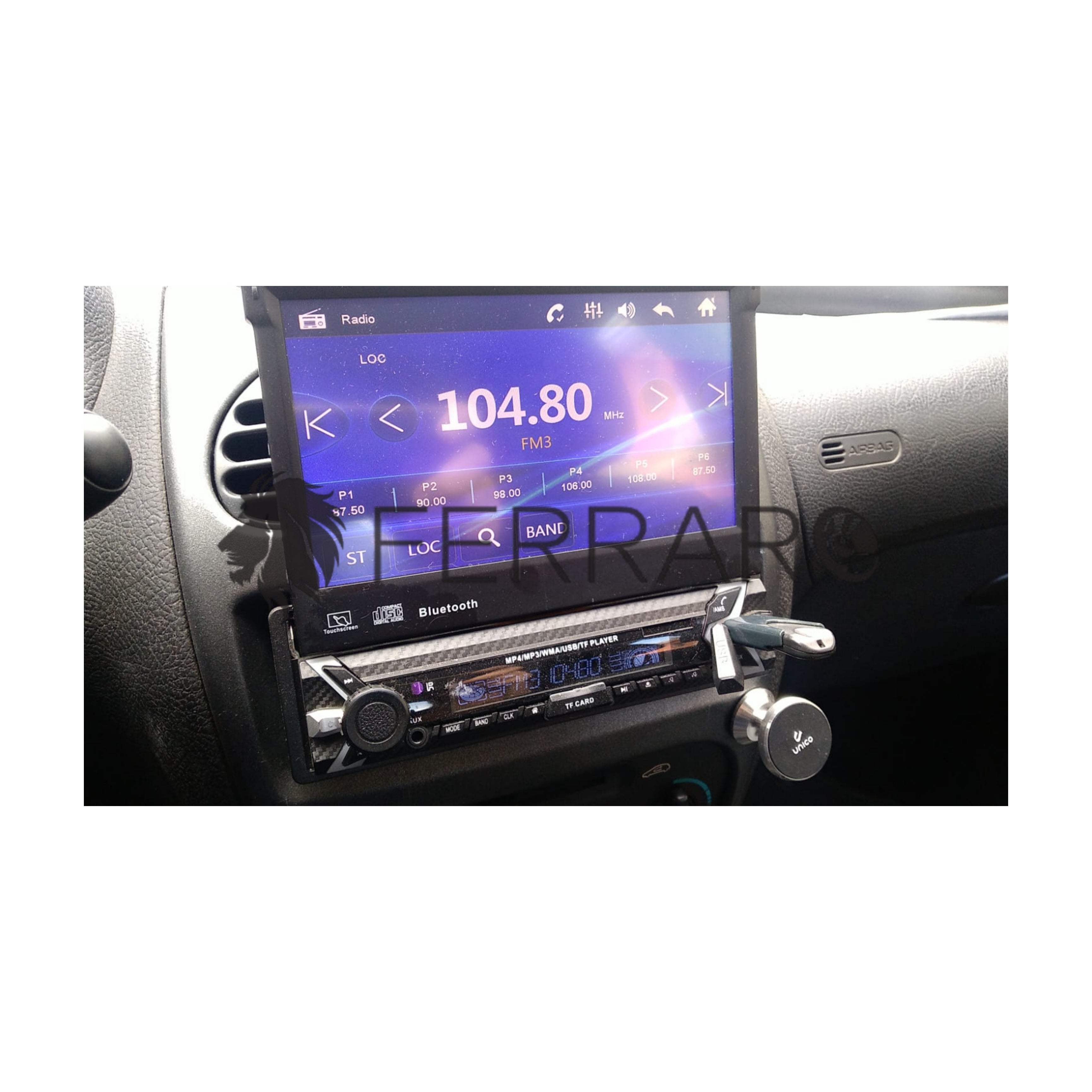 Autoradio per Renault Clio 3a Serie 7" | 2005-2014 | Bluetooth | Radio | USB | Mirror Link