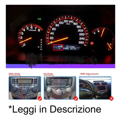 Autoradio per Honda Accord 7 9" | 2002-2007 | Android | Bluetooth | CarPlay | Android Auto | 2GB/4GB/6GB/8GB Ram
