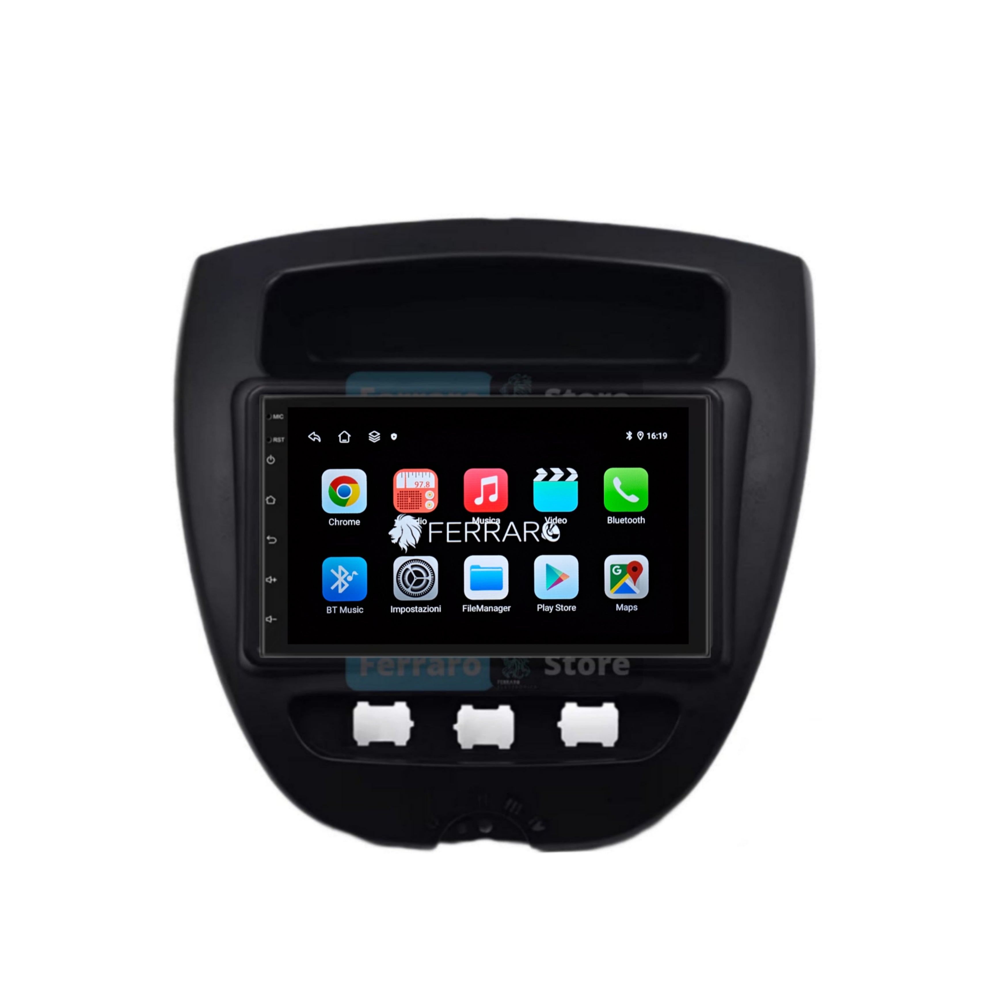 Autoradio per Citroen C1 | Toyota Aygo | Peugeot 107 | 7" |  2005-2014 | Android | Bluetooth | CarPlay | Android Auto | 2GB/4GB/6GB/8GB Ram