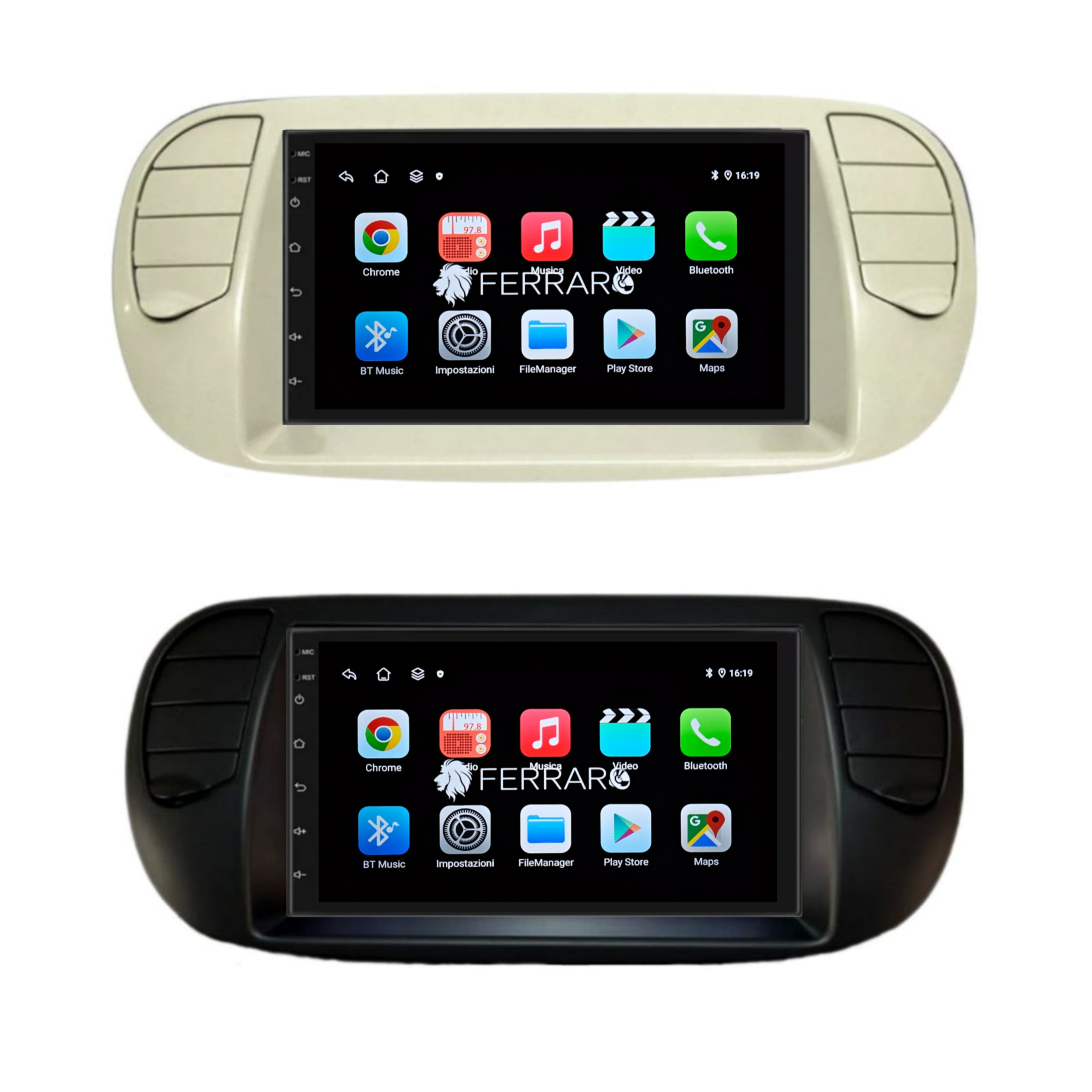 Autoradio per Fiat 500s 7" | 2007-2014 | Android | Bluetooth | CarPlay | Android Auto | 2GB/4GB/6GB/8GB Ram