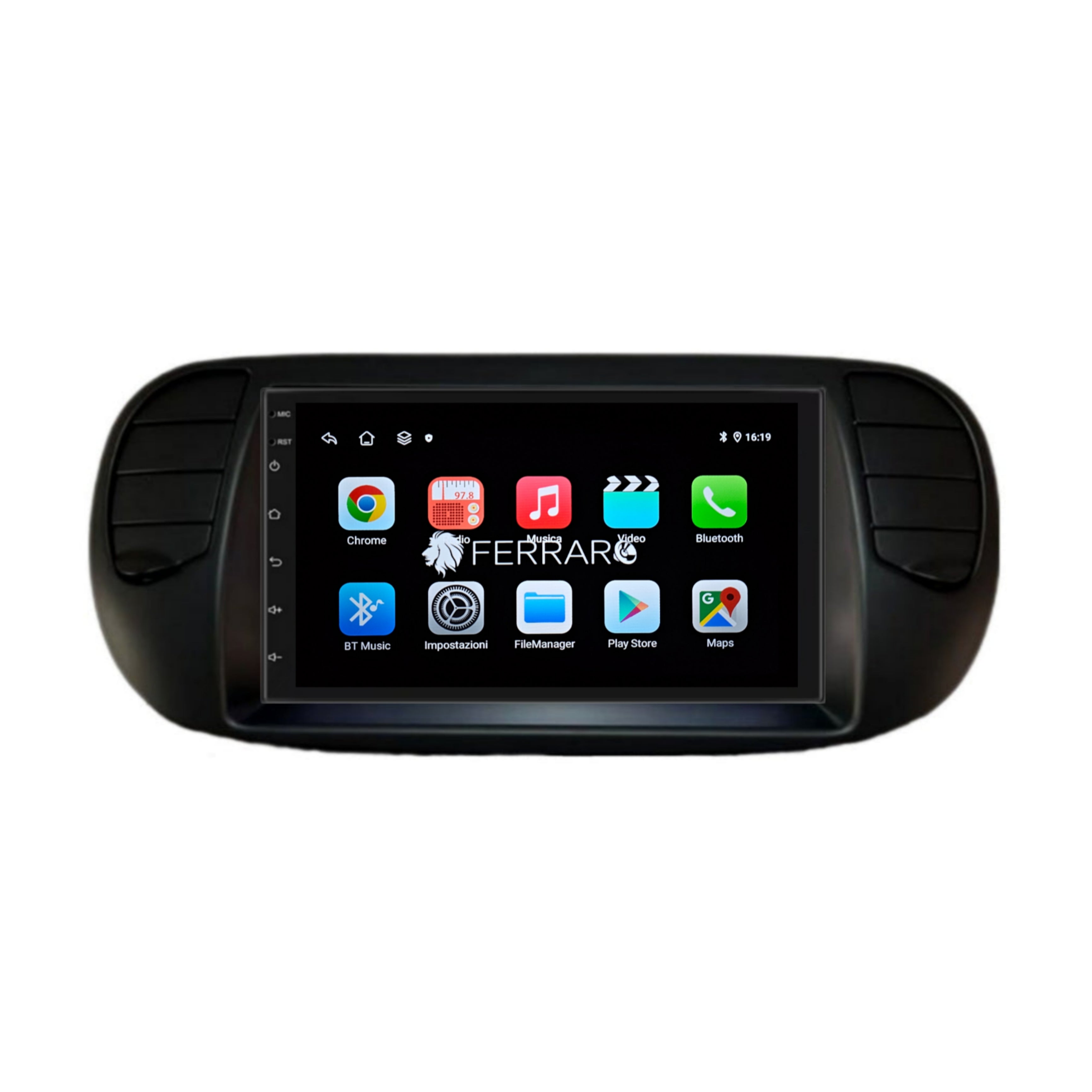 Autoradio per Fiat 500s 7" | 2007-2014 | Android | Bluetooth | CarPlay | Android Auto | 2GB/4GB/6GB/8GB Ram