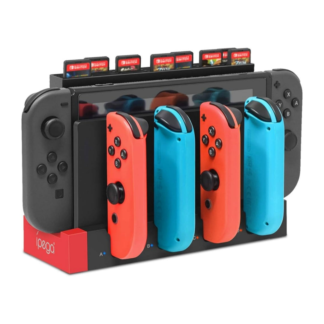 Stazione Ricarica 4 Slot | PG-9186 | Compatibile per Nintendo Switch Joycon