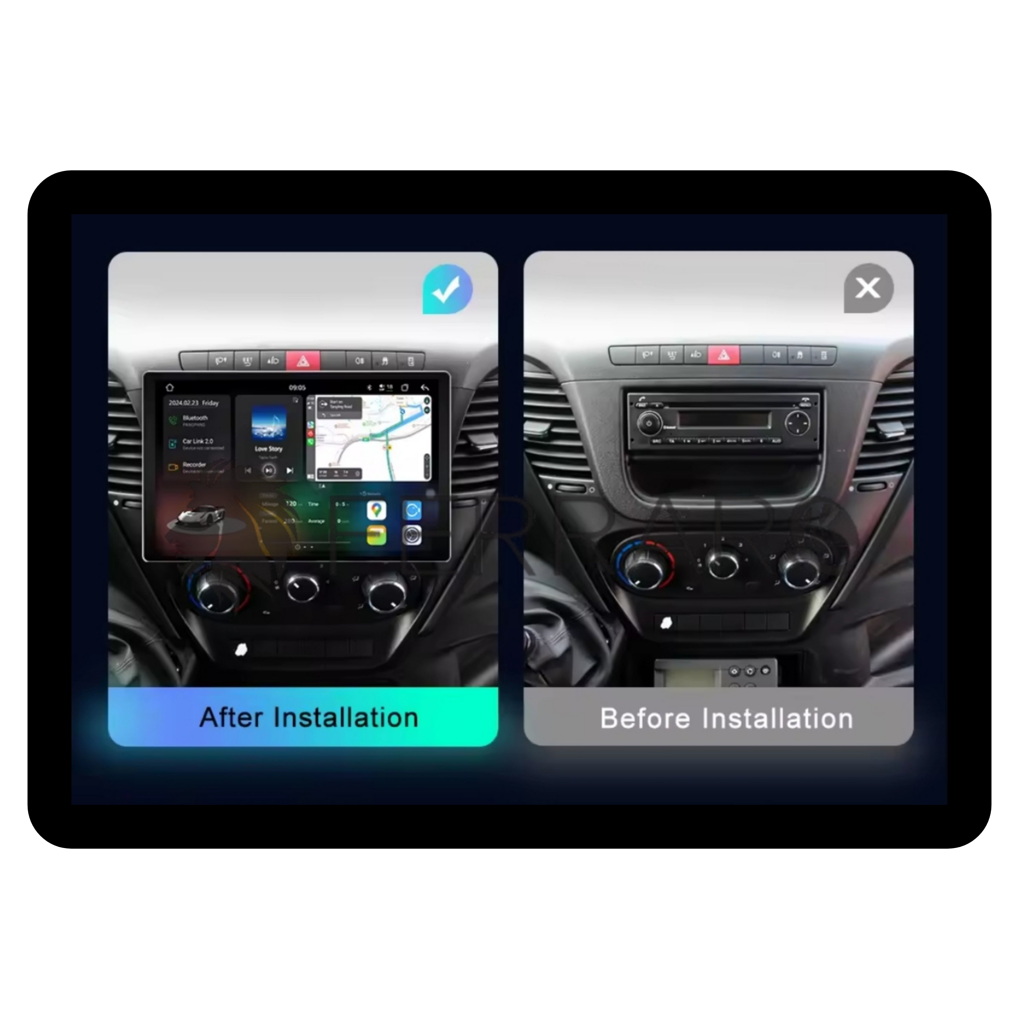 Autoradio per Iveco Daily 11.5" | 2013-2021 | Android | Bluetooth | CarPlay | Android Auto | 4/64GB Ram