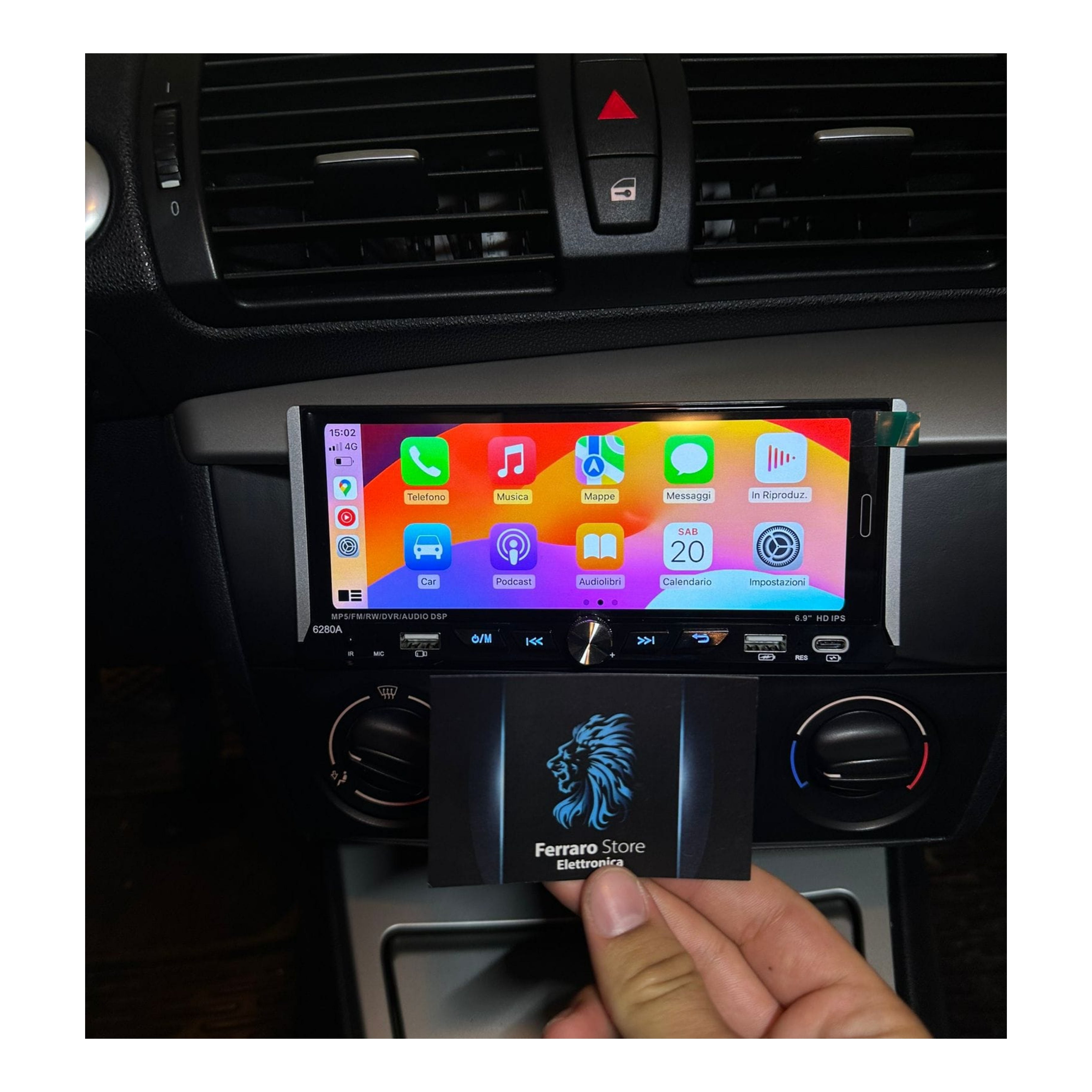 Autoradio per BMW Serie 1 6.9" | E87/E81/E82/E88 | 2004-2011 | Android | Bluetooth | CarPlay | Android Auto | 2/32GB Ram