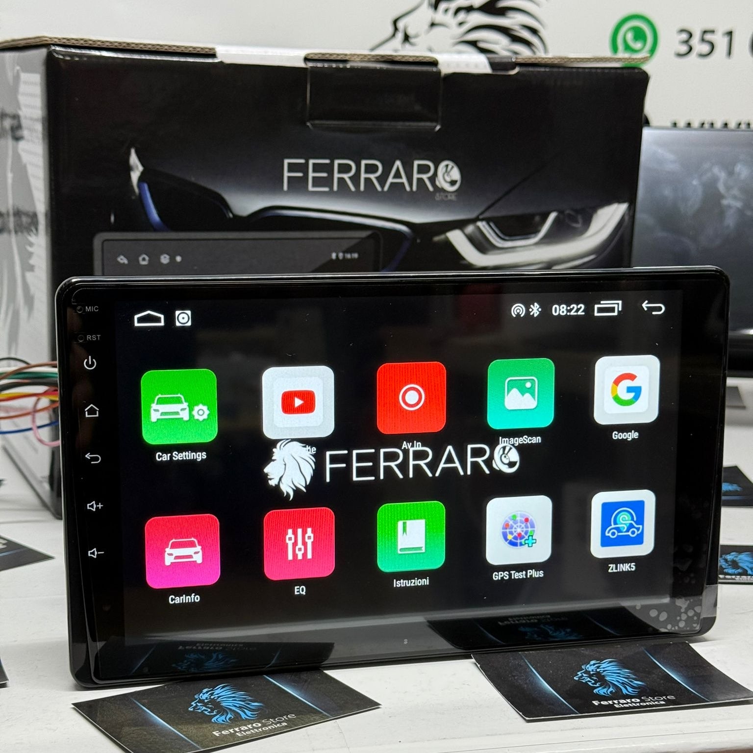 Autoradio per Fiat Panda 3a Serie 1Din 9" | Android | Bluetooth | Estraibile | CarPlay | Android Auto | 2/32GB Ram