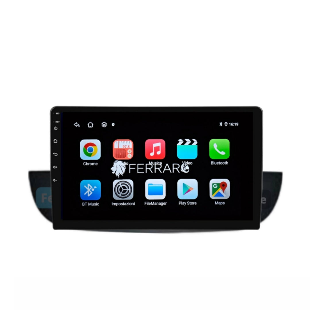 Autoradio per Fiat 500s 1Din 9" | 2007-2014 | Android | Bluetooth | Estraibile | CarPlay | Android Auto | 2/32GB Ram