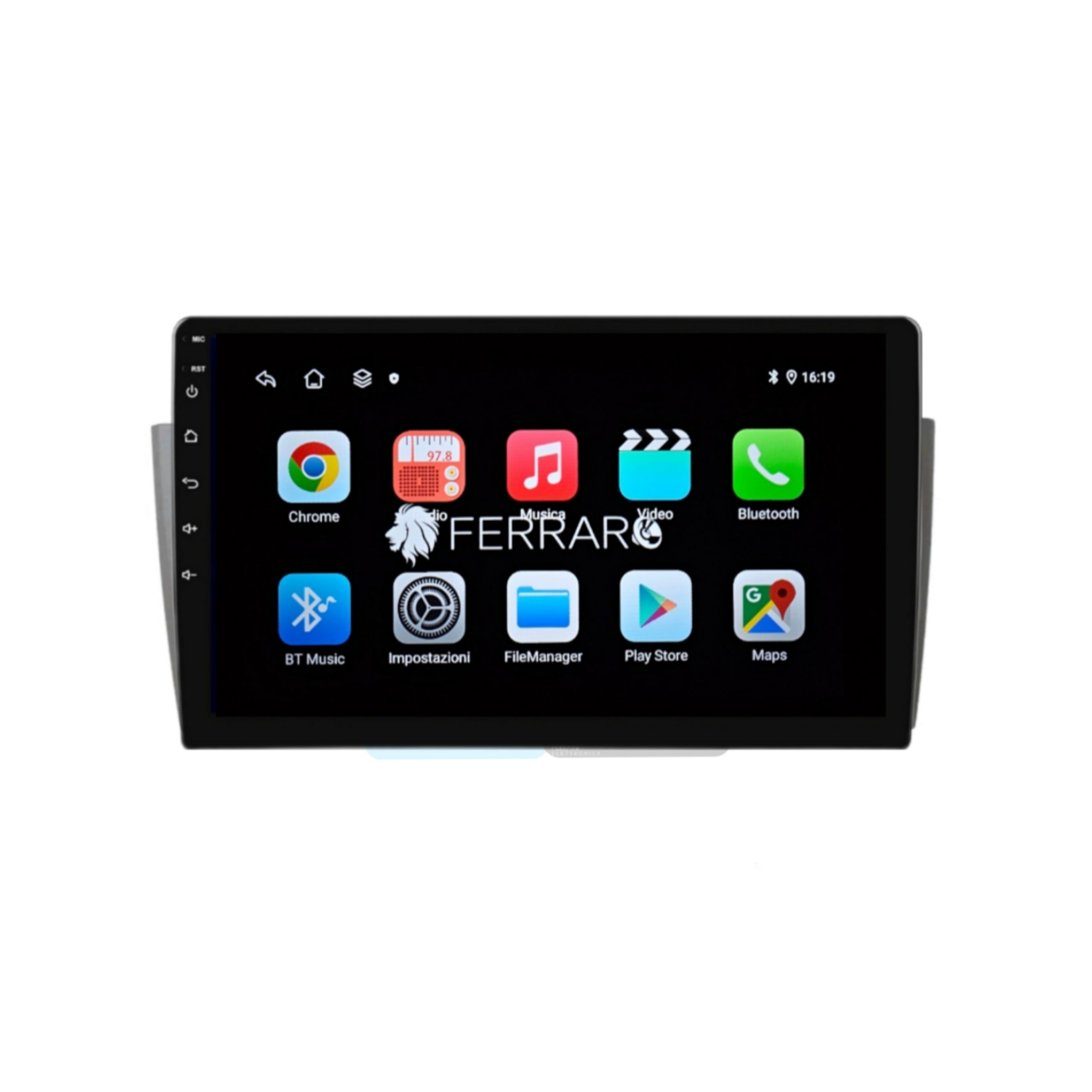 Autoradio per Fiat Grande Punto 1Din 9" | 2004-2012 | Android | Bluetooth | Estraibile | CarPlay | Android Auto | 2/32GB Ram