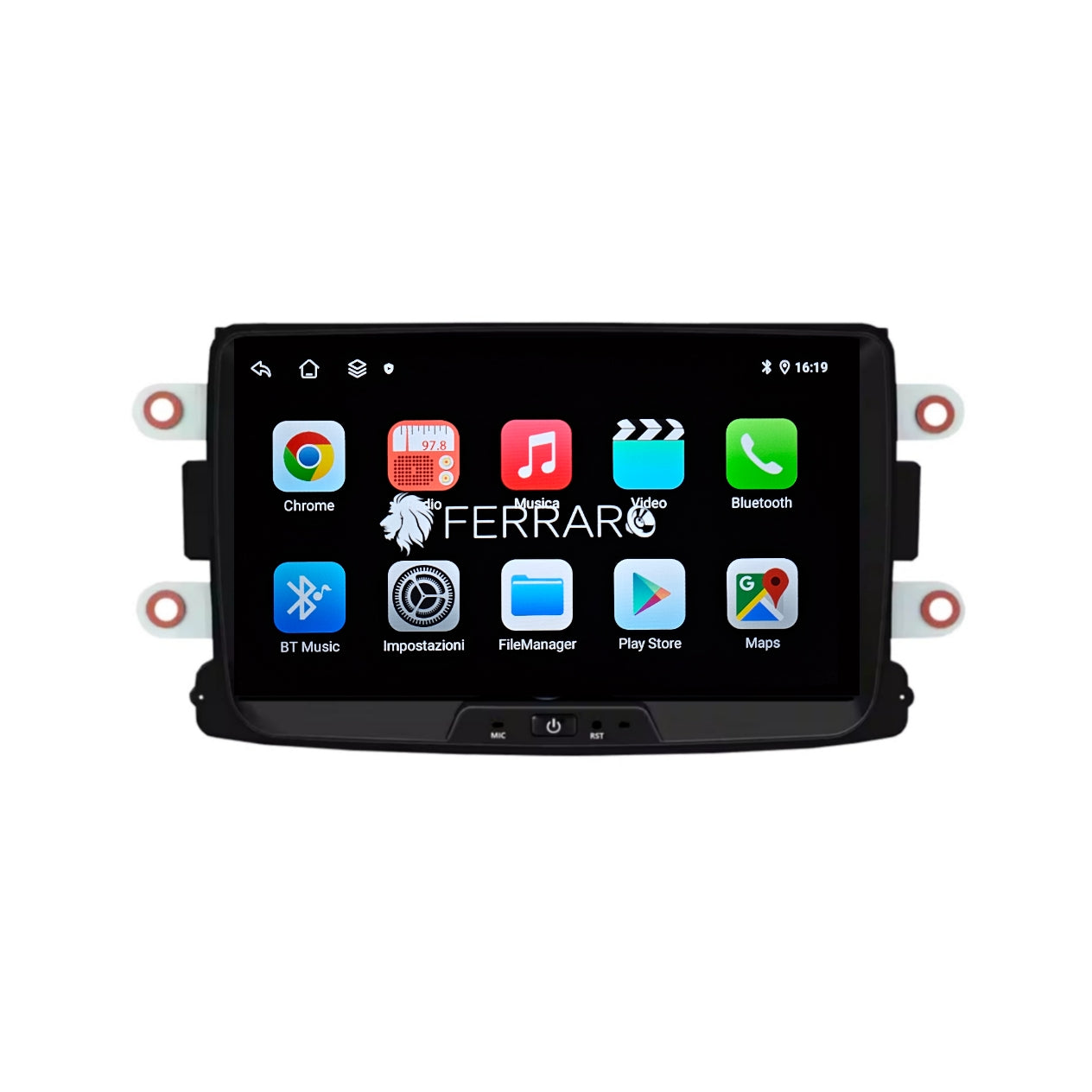 Autoradio per Dacia 8" | Renault | Android | Bluetooth | CarPlay | Android Auto | 2/32GB Ram