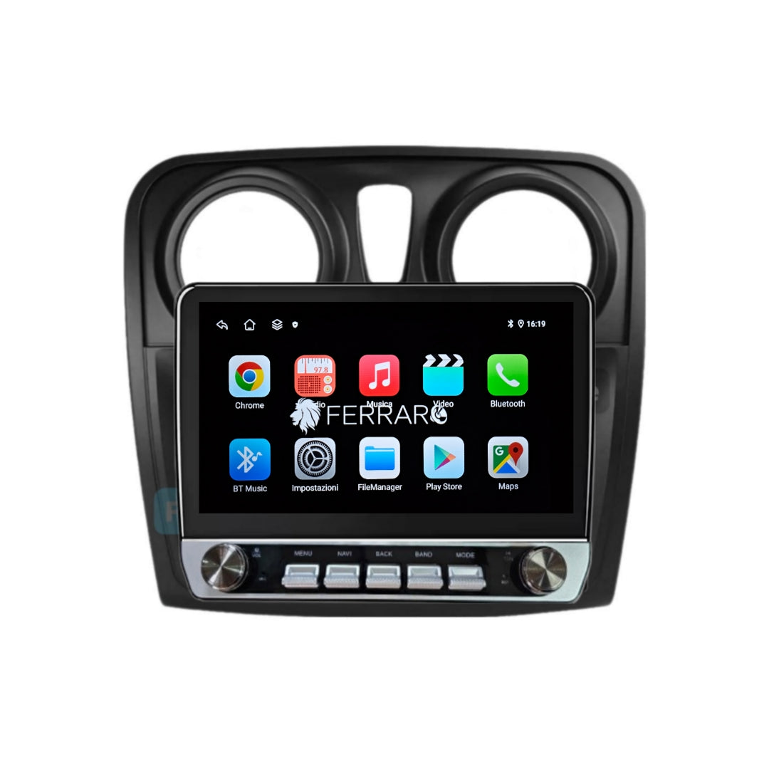 Autoradio per Logan | Sandero | Stepway Symbol 10" | 2012-2019 | Android | Bluetooth | CarPlay | Android Auto | 4/64GB Ram