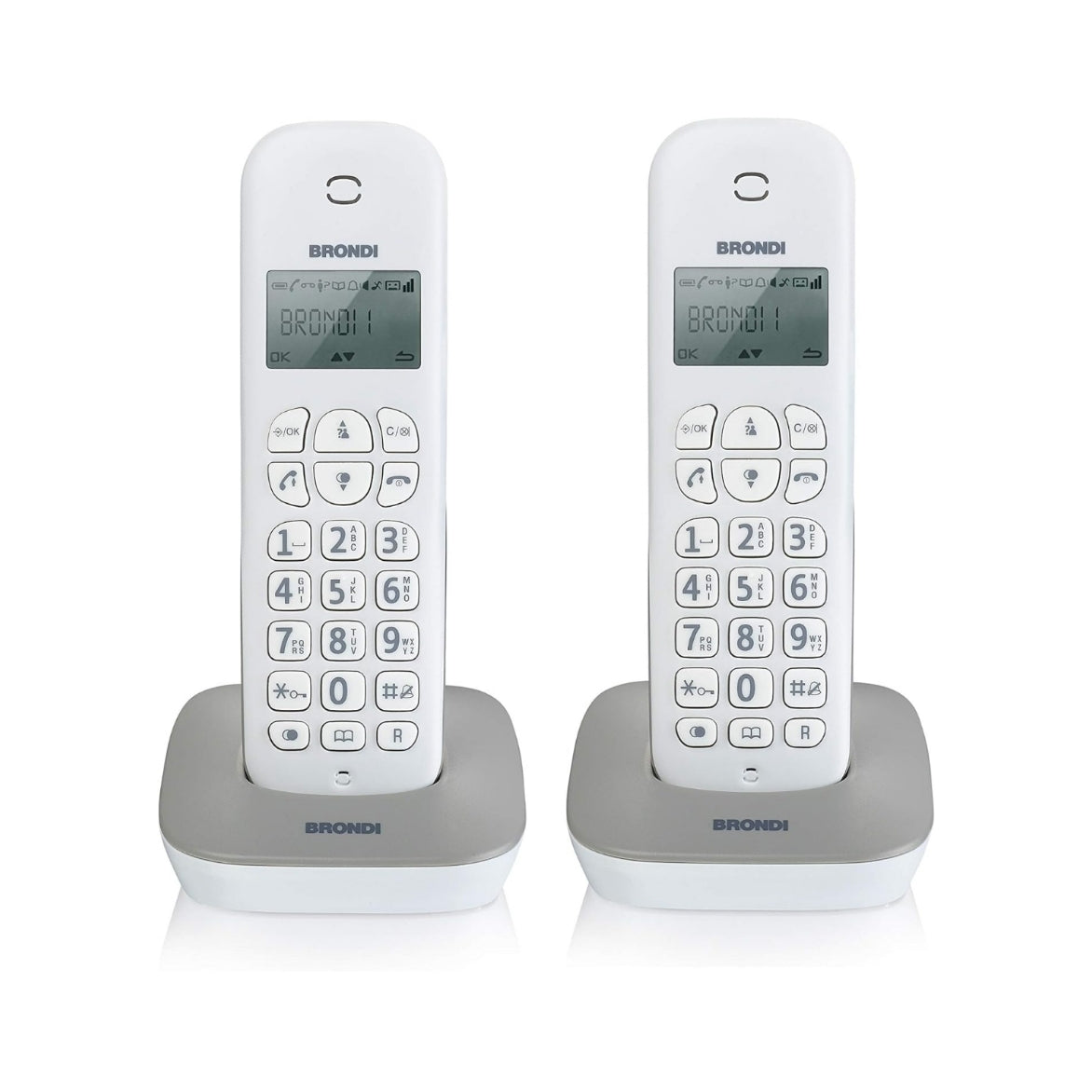 Brondi Gala Twin | Cordless | Bianco e Grigio