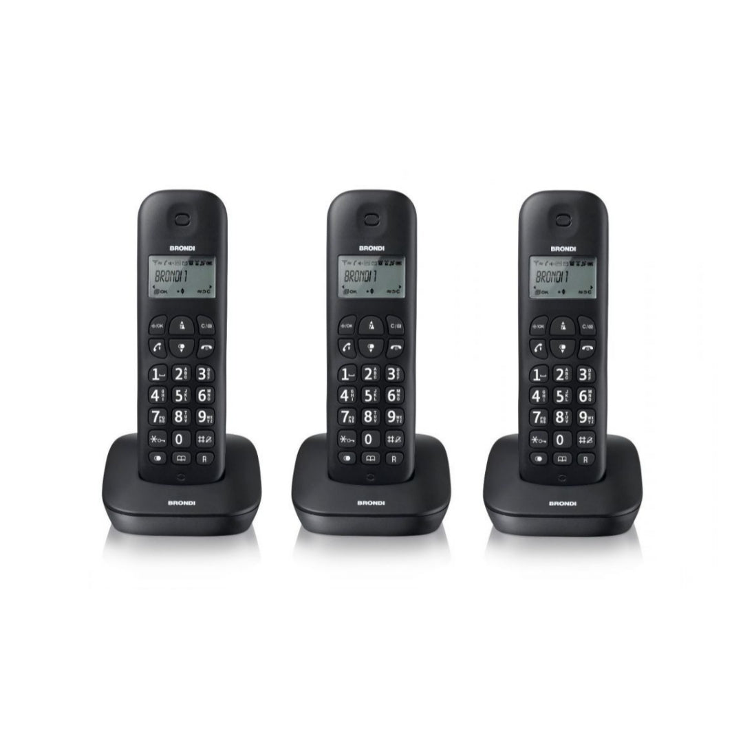 Brondi Gala | Cordless | 3 Pz. Nero