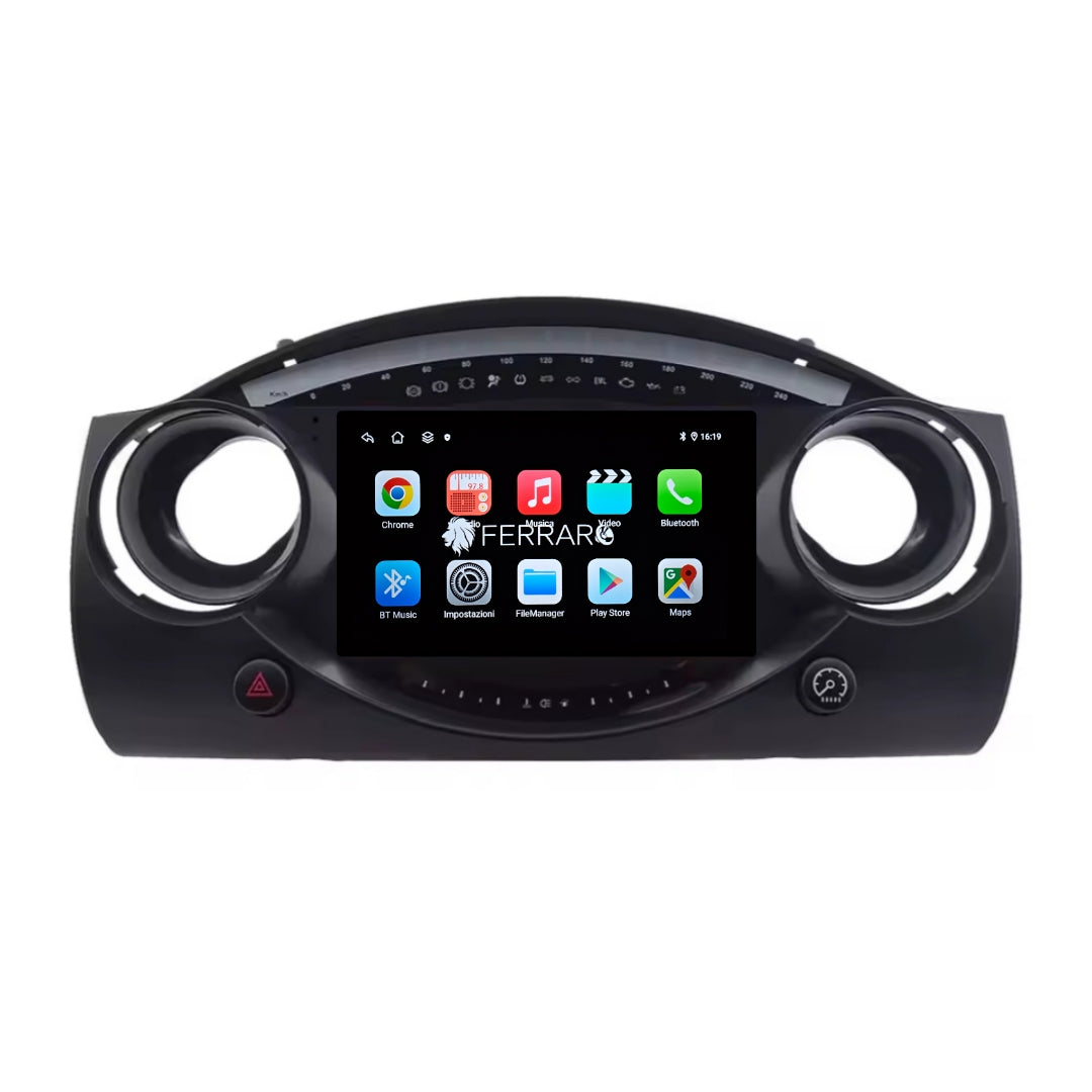 Autoradio per Mini Cooper R50 | R52 | R53 9" | 2000-2006 | Android | Bluetooth | CarPlay | Android Auto | 2GB/4GB/6GB/8GB Ram