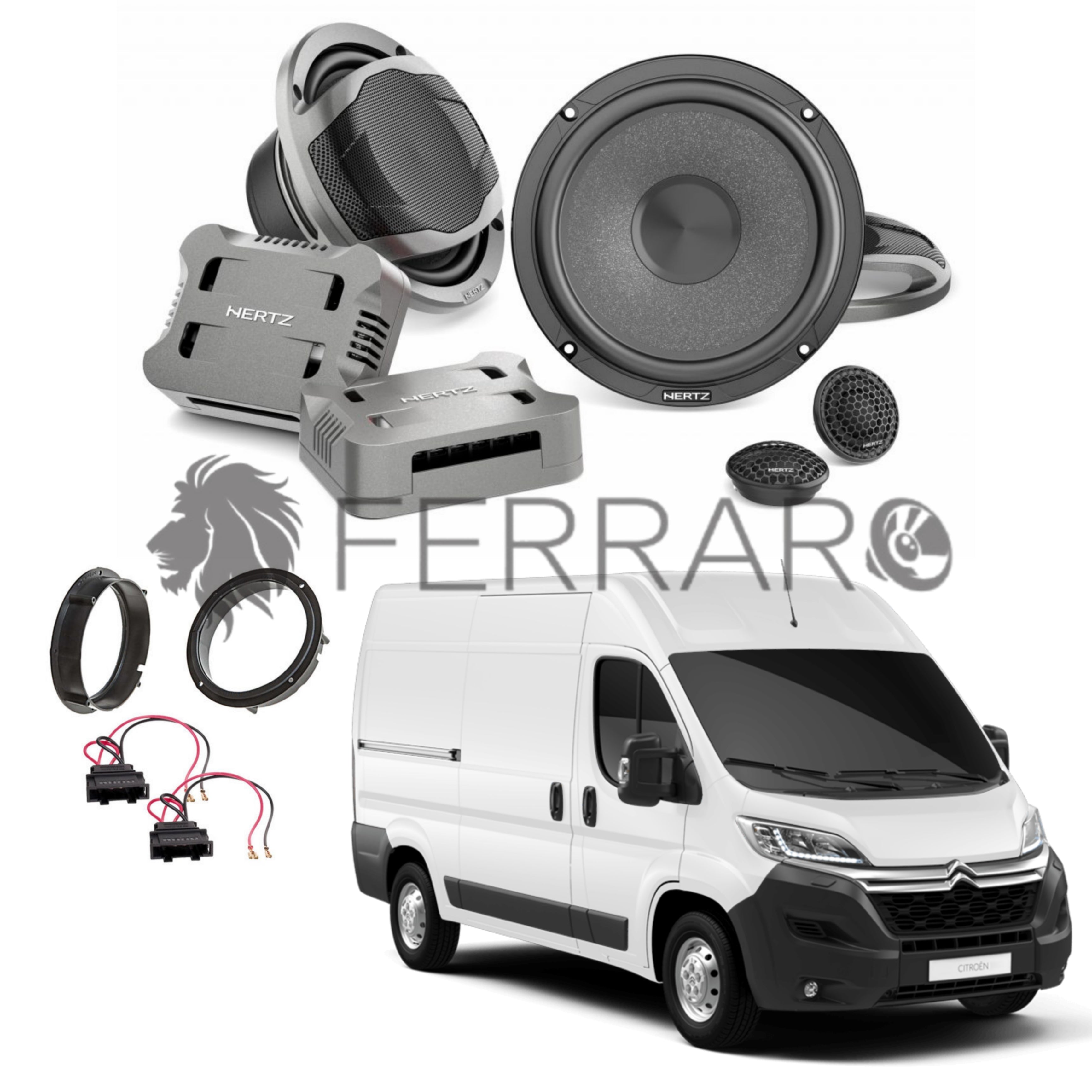 Hertz Kit 4 Casse | Altoparlanti | CK 165 |  Citroen Jumper dal 2006