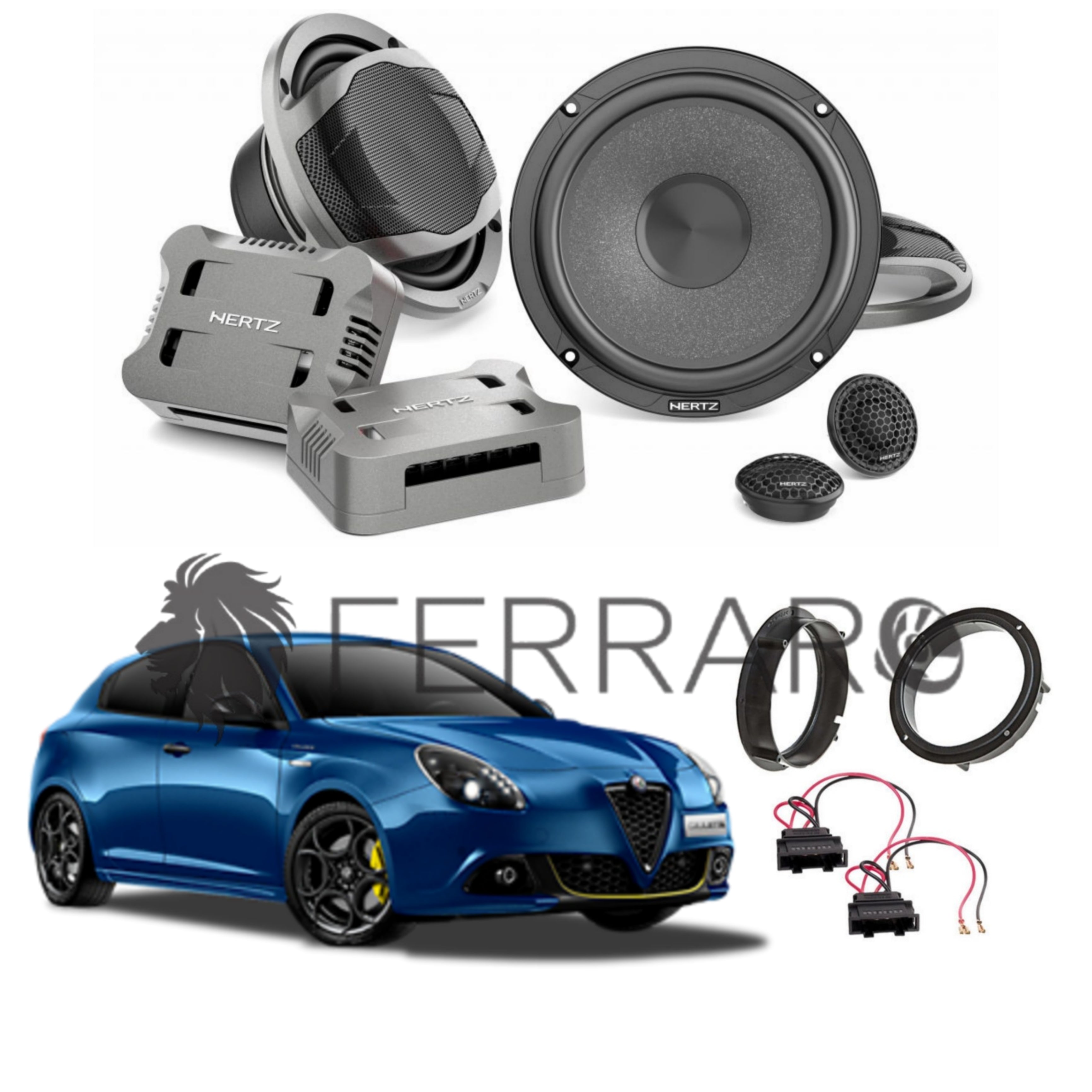 Hertz Kit 4 Casse | CK 165 | Ant o Post | AlfaRomeo Giulietta