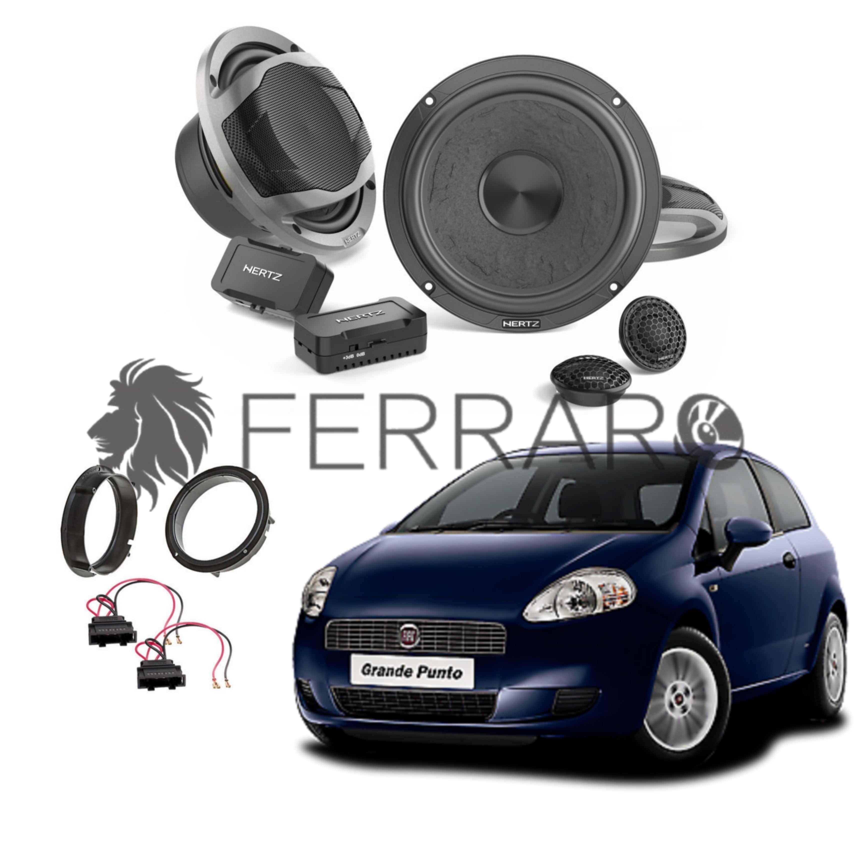 Hertz Kit 4 Casse | CK 165L | Anteriori | Fiat Grande Punto