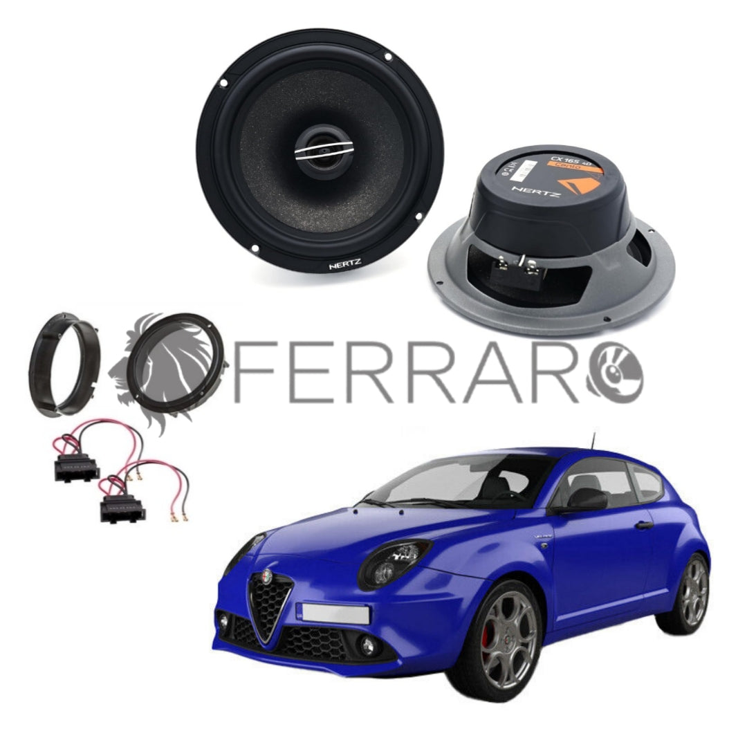 Hertz Kit 2 Casse | CX 165 | Anteriori |  Alfaromeo Mito