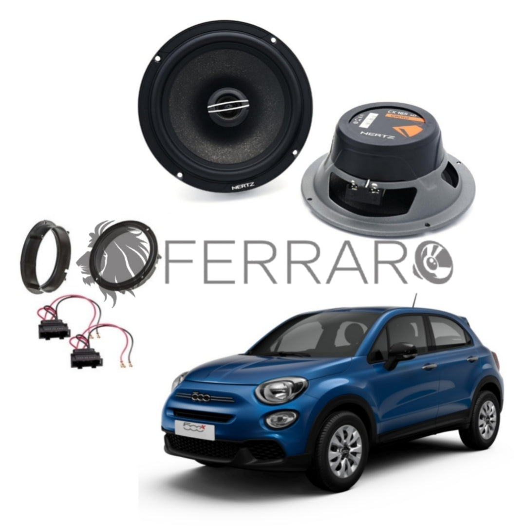 Hertz Kit 2 Casse | CX 165 | Anteriori | Fiat 500X