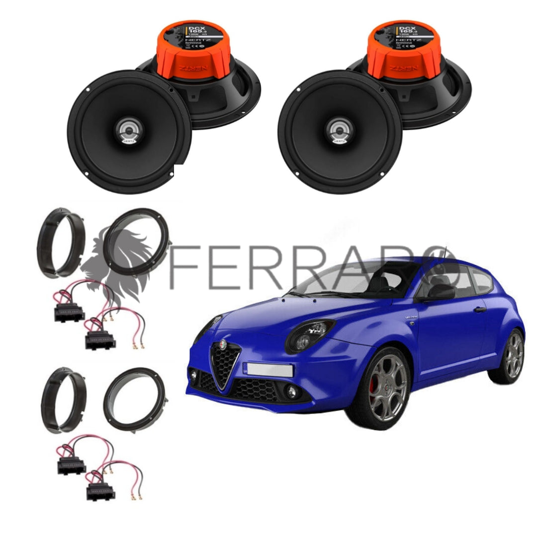 Hertz Kit 4 Casse | DCX 165.3 | Ant/Post |  Alfaromeo Mito