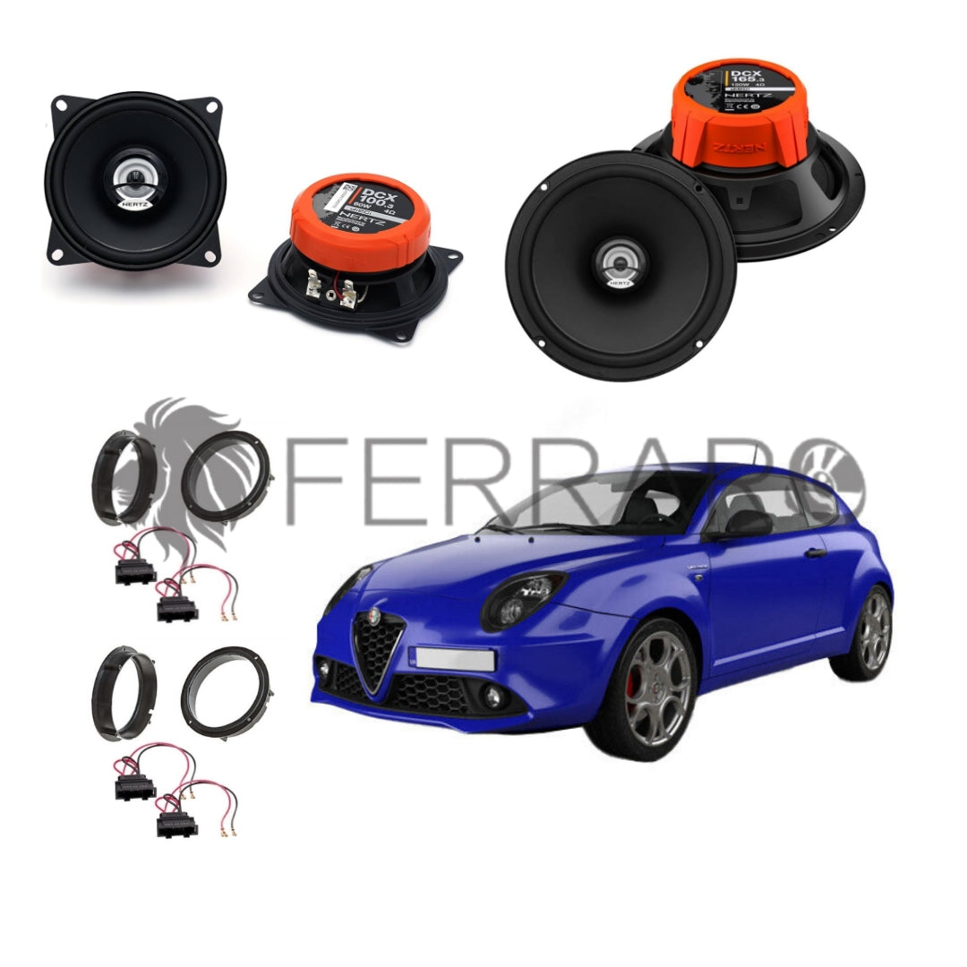 Hertz Kit 4 Casse | DCX 165.3 | DCX 100.3 | Ant/Post | AlfaRomeo Mito