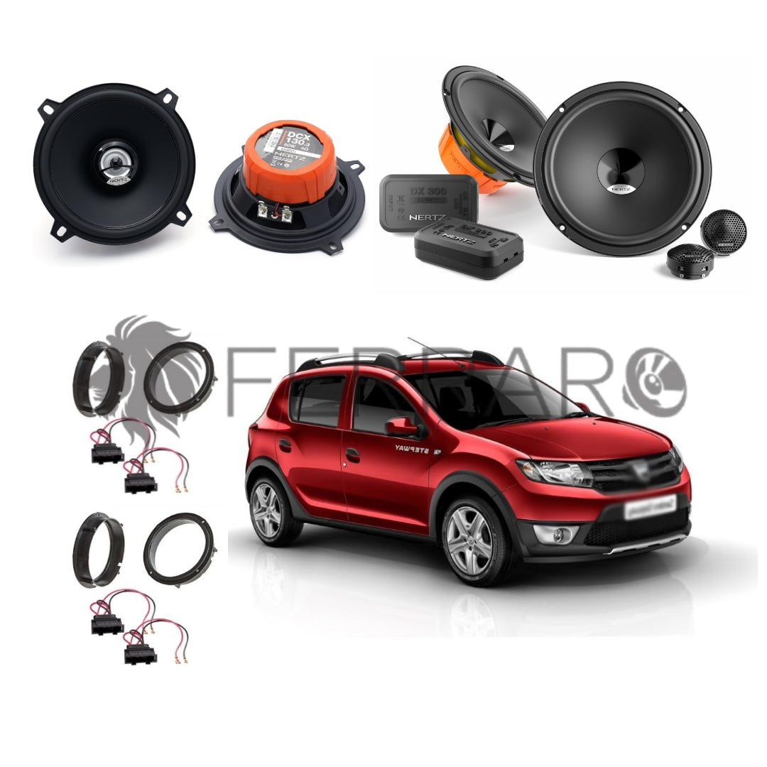 Hertz Kit 6 Casse | DSK 165.3 | DCX 130.3 | Ant/Post | Dacia Sandero 2 II