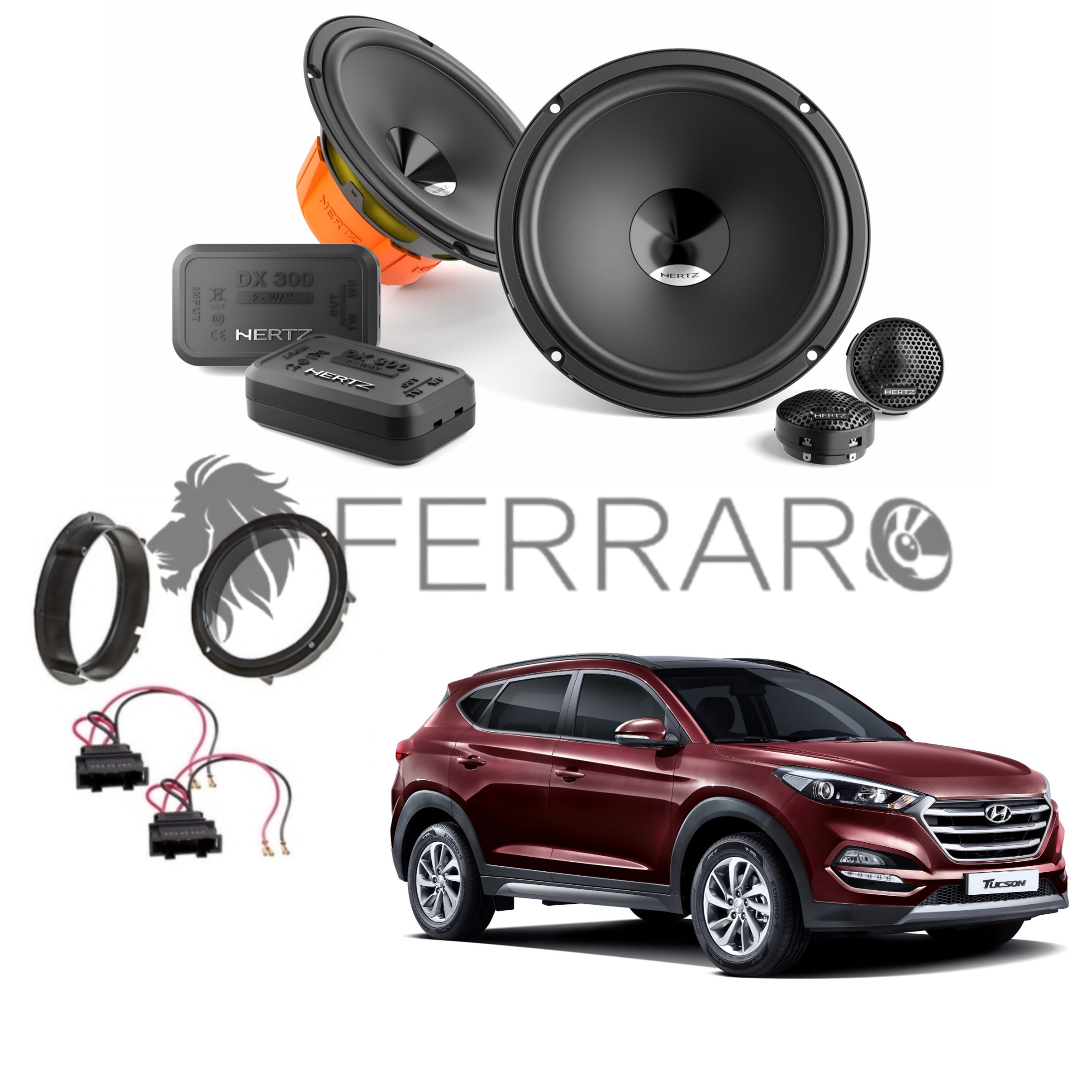 Hertz Kit 4 Casse | DSK 165.3 | Anteriori | Hyundai Tucson TL 2015-20