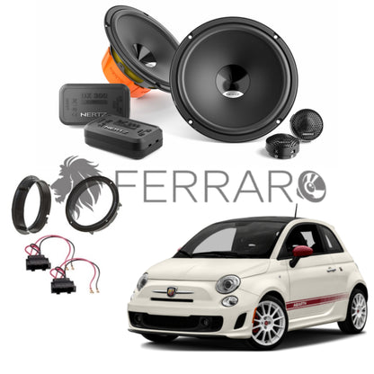 Kit 4 Casse Altoparlanti Hertz Dsk 165.3 Anteriori per FIAT 500 dal 2007