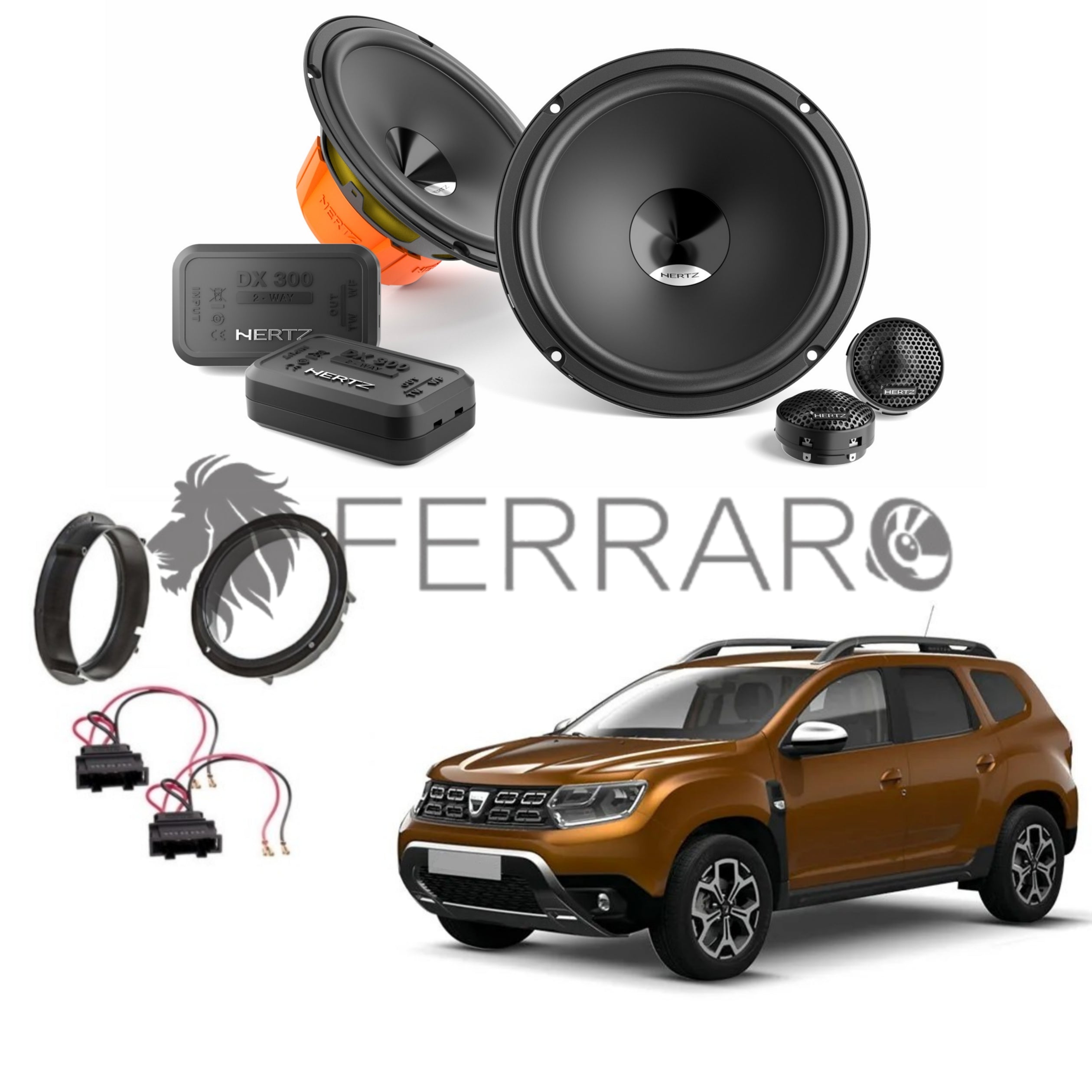 Hertz Kit 4 Casse | DSK 165.3 | Anteriori |  Dacia Duster II dal 2017>